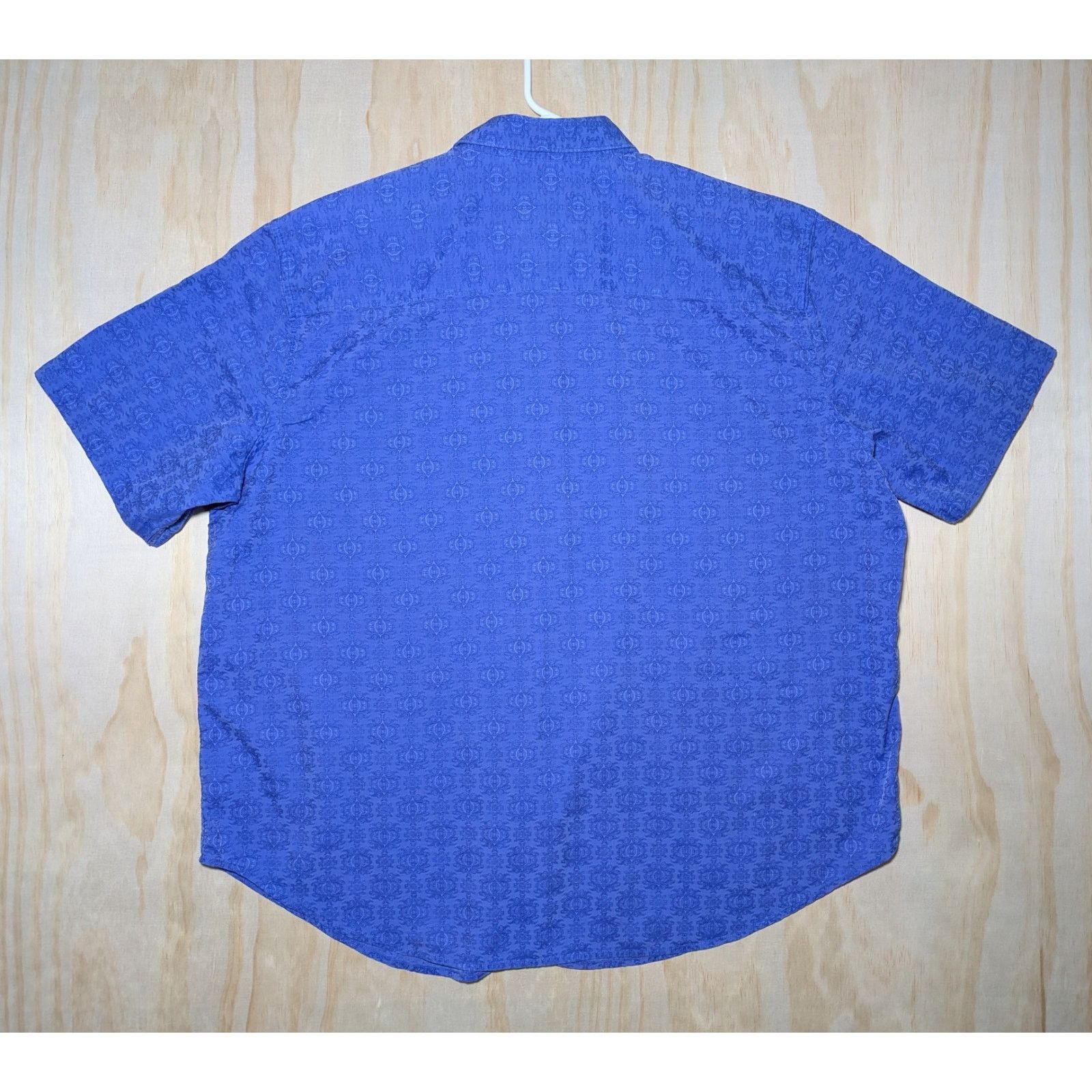 Robert Graham Robert Graham Men's 2XL Short Sleeve Button Down Shirt Blue Size US XXL / EU 58 / 5 - 7 Thumbnail