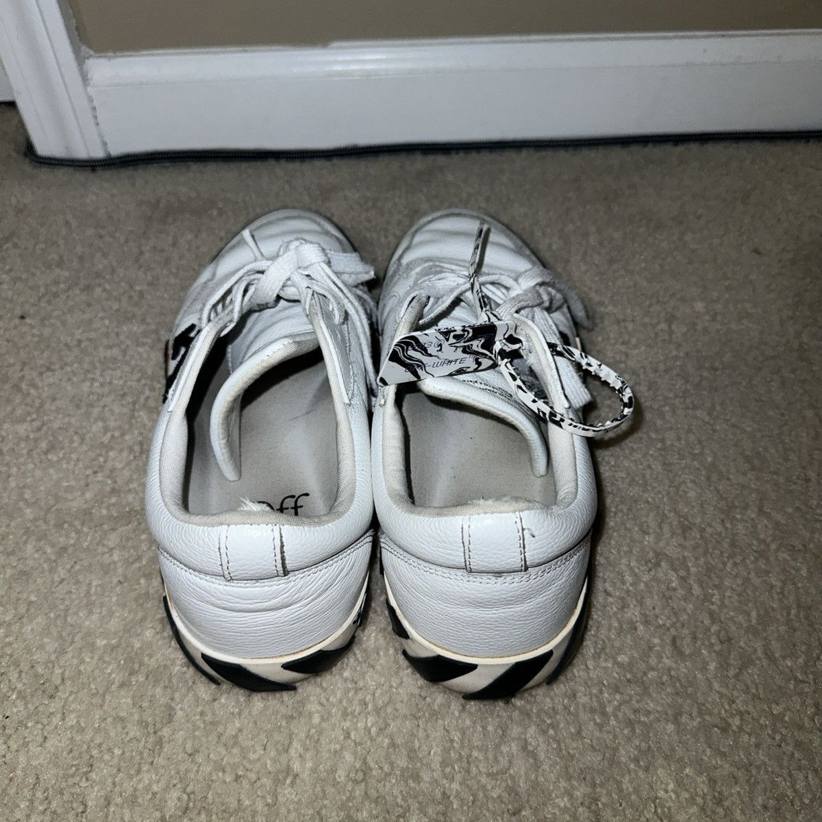 Off-White Off-White Vulcanized Low Black and White Sneakers Size US 10 / EU 43 - 8 Thumbnail