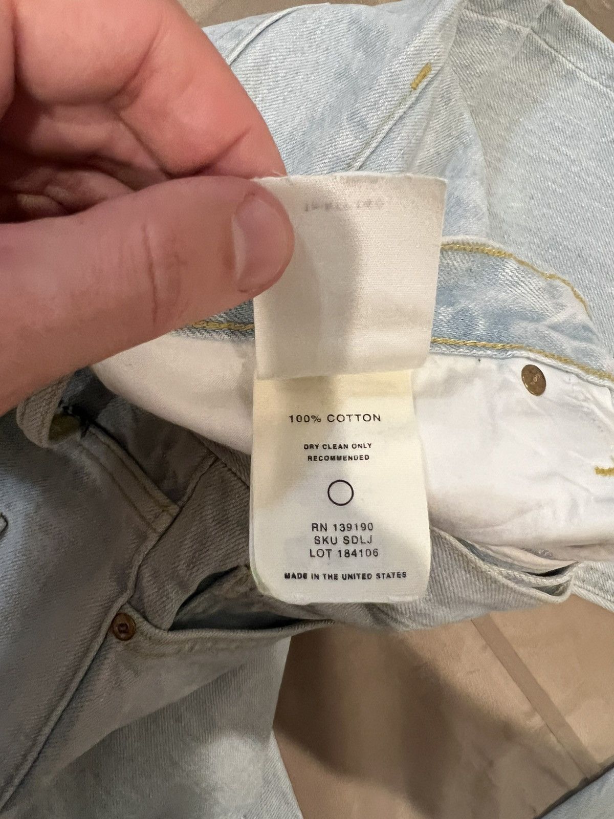 Fear of God Fear of God Blue Distressed Zipped Hem Slim Fit size 32 Size US 32 / EU 48 - 6 Thumbnail