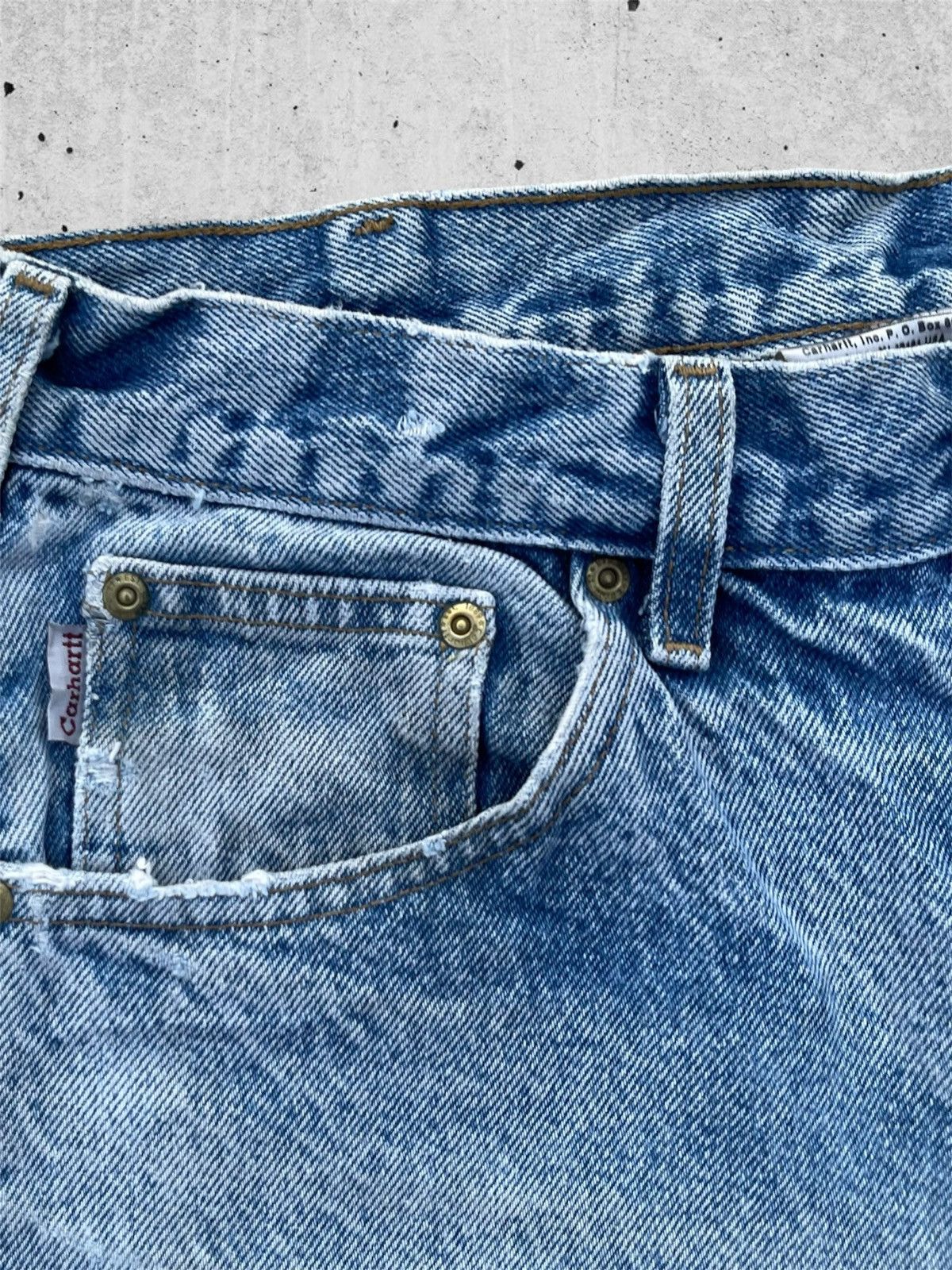 Carhartt 🔥 Carhartt Vintage Distressed Denim W33🔥 Size US 33 - 8 Thumbnail