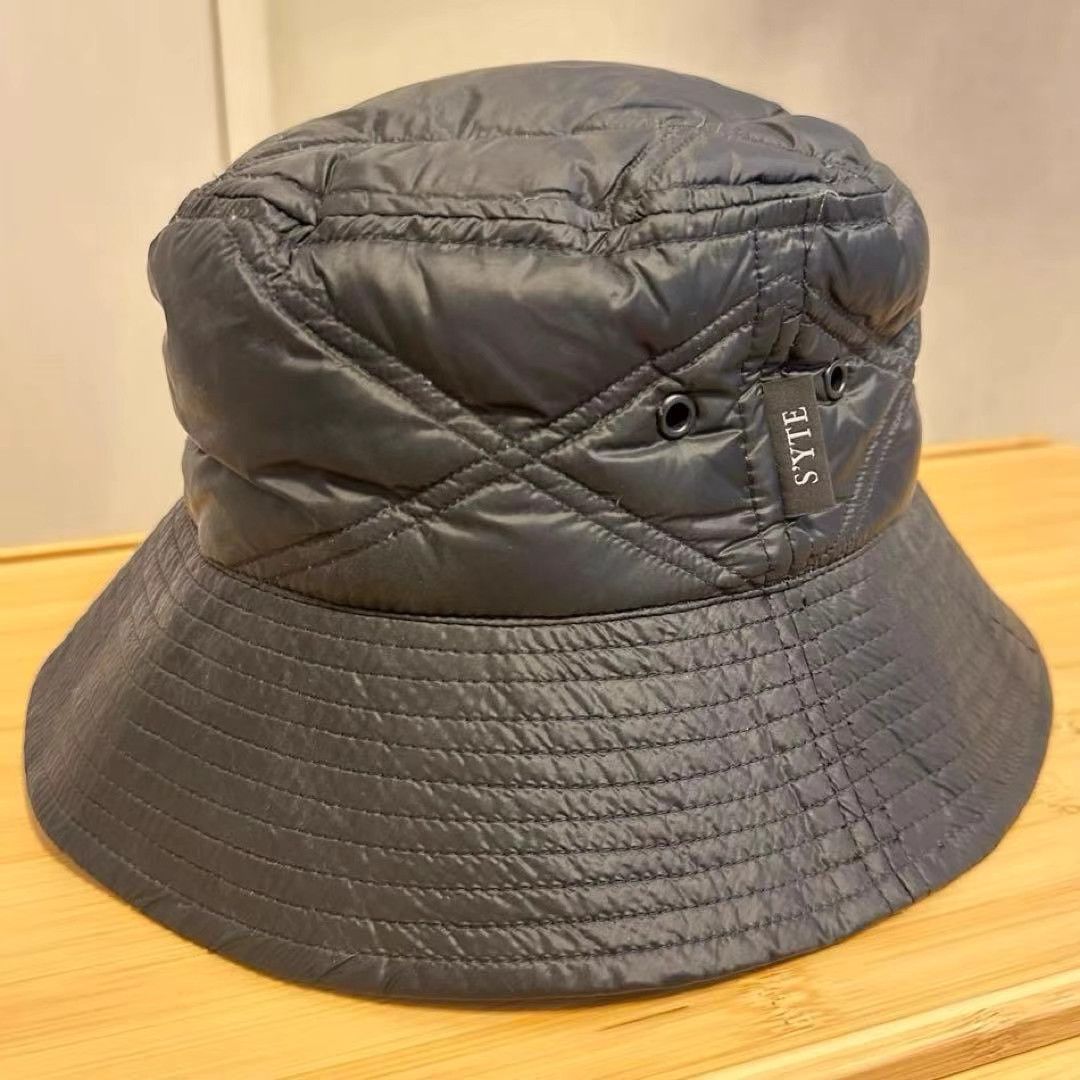 Yohji Yamamoto Yohji Yamamoto S'YTE × TAION Down Bucket Hat K11 Size ONE SIZE - 1 Thumbnail