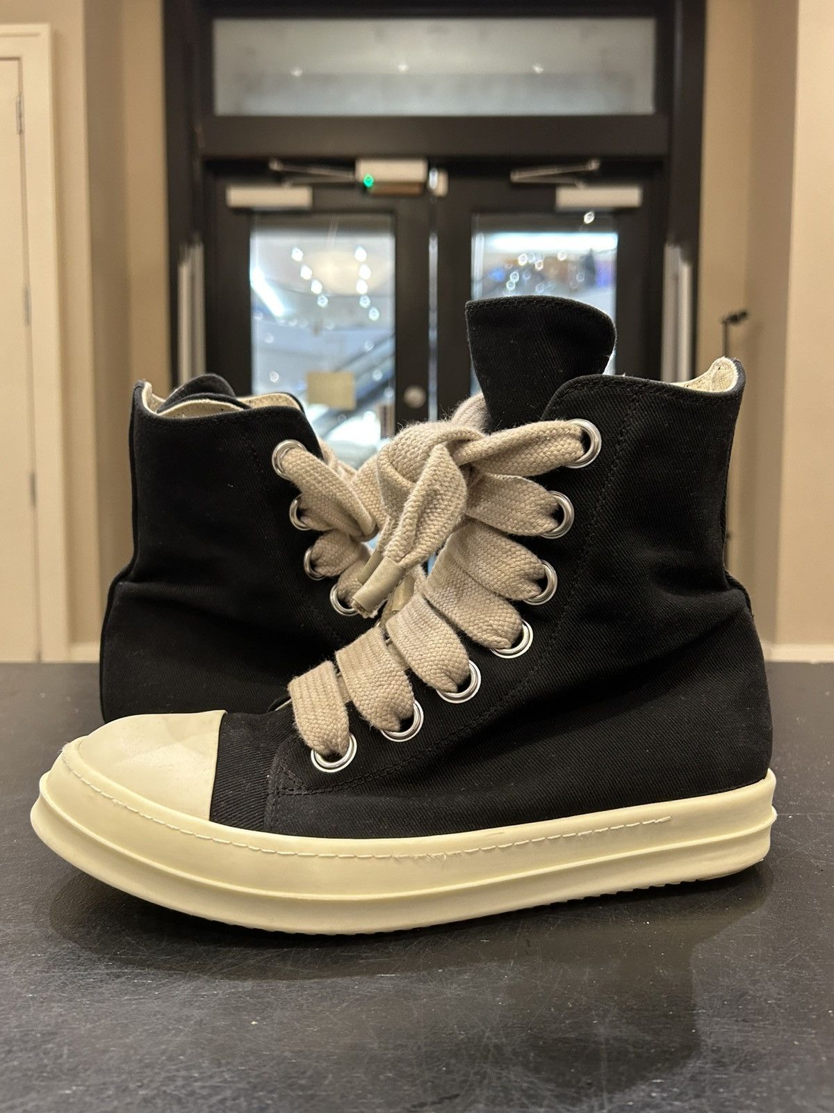 Rick Owens Drkshdw Rick Owens DRKSHDW Jumbolace Ramones Size US 12 / EU 45 - 2 Thumbnail