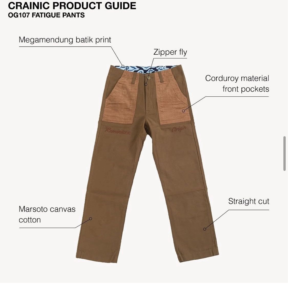 Other Crainic Fatigue Pants Size US 34 / EU 50 - 6 Thumbnail
