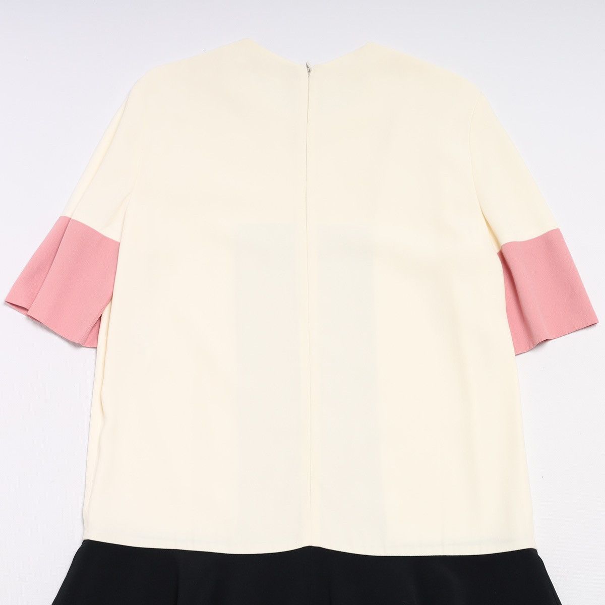 Alexander McQueen Alexander McQueen Dress Acetate Rayon Cream Black Pink Size M / US 6-8 / IT 42-44 - 11 Thumbnail