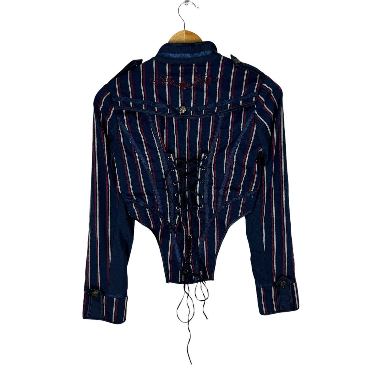 If Six Was Nine ☀️OZZ ONESTE STRIPED ROBE CROPPED JACKET Size S / US 4 / IT 40 - 10 Thumbnail
