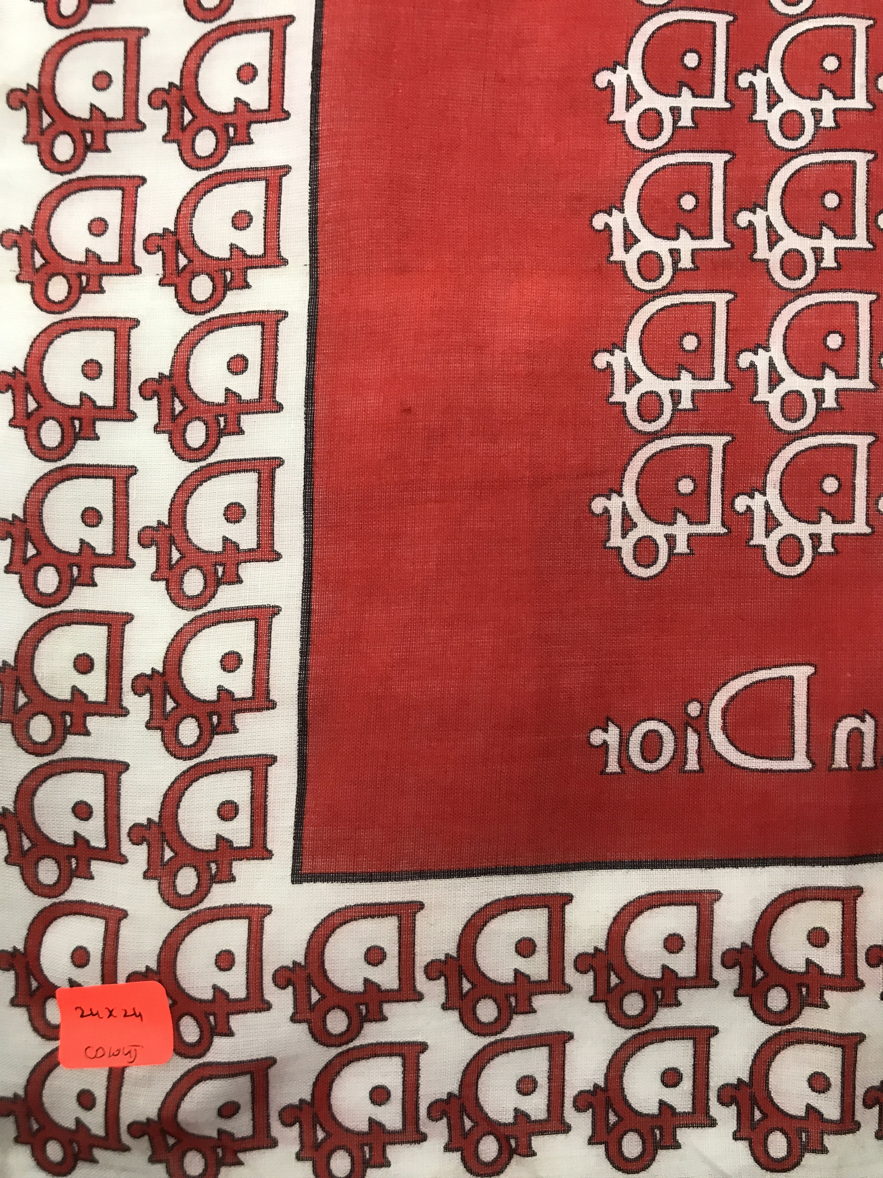 Designer Vintage Christian Dior Monogram Silk Scarf Size ONE SIZE - 5 Thumbnail