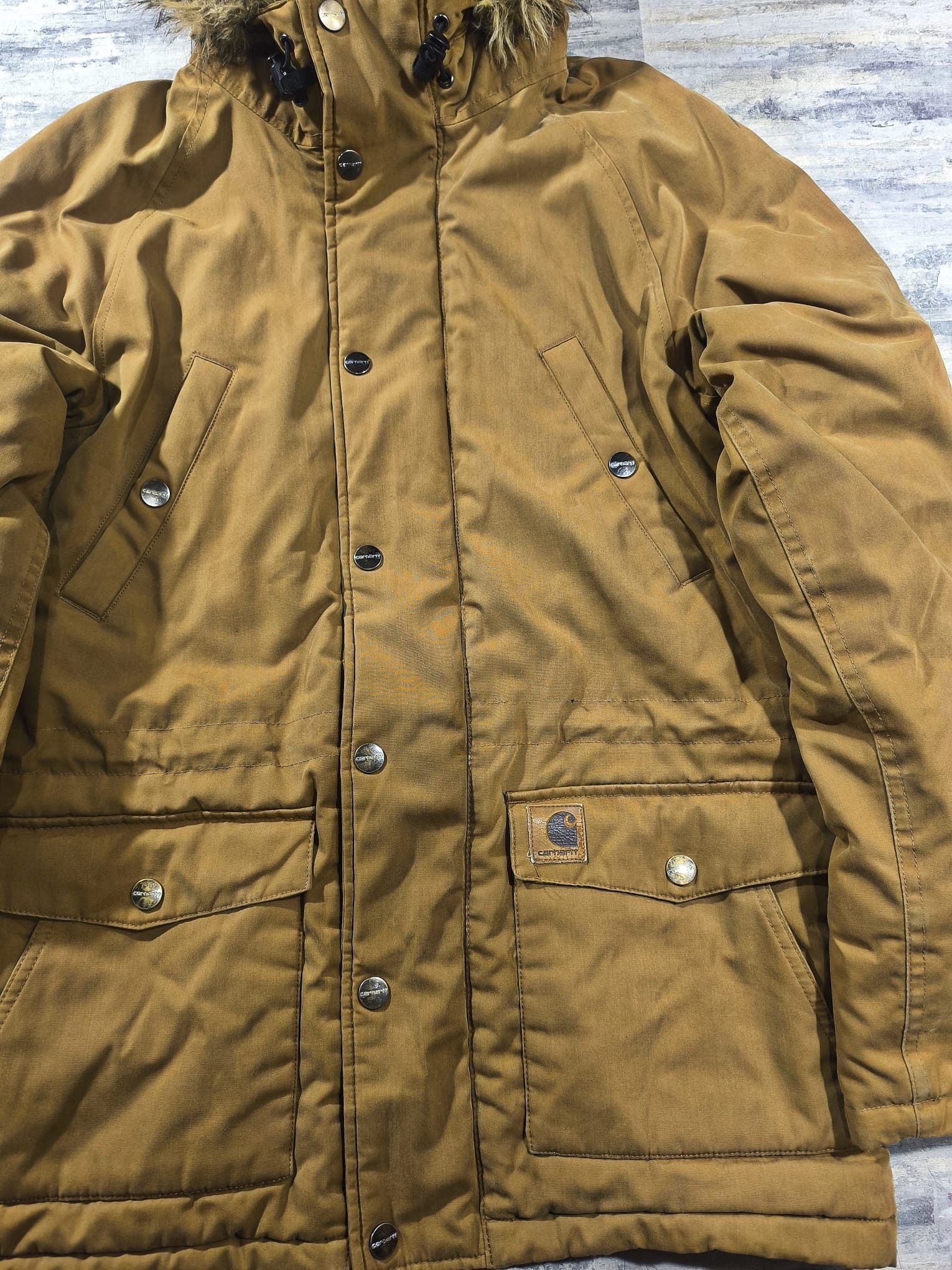 Carhartt Vtg Workwear Carhartt Trapper Parka FauxFur Winter Size US S / EU 44-46 / 1 - 8 Thumbnail