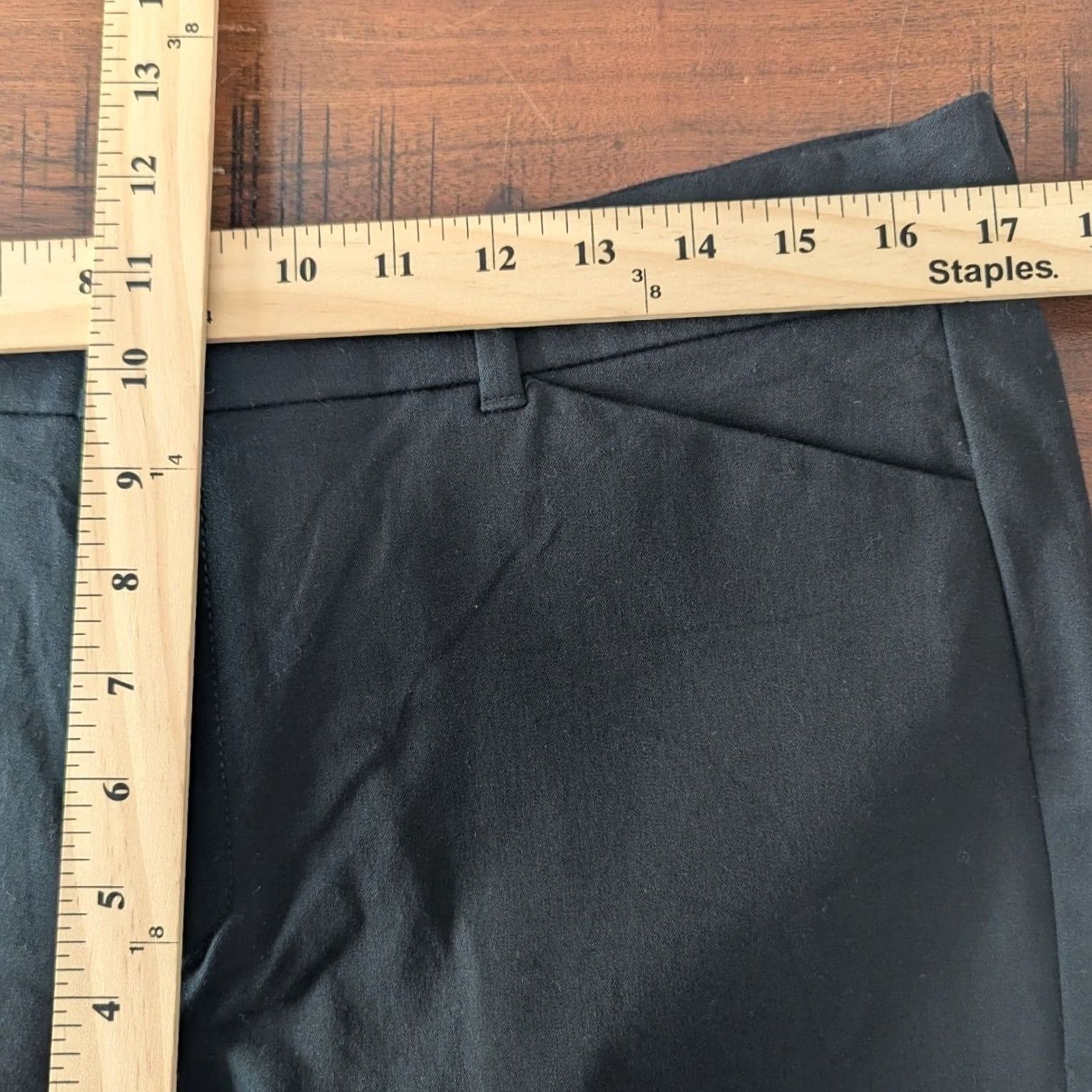 Old Navy Old Navy Dress Pants Black 16 High Rise Pixie Flare Pockets Secret Smooth Workwear Womens Size 38" / US 16 / IT 52 - 7 Thumbnail