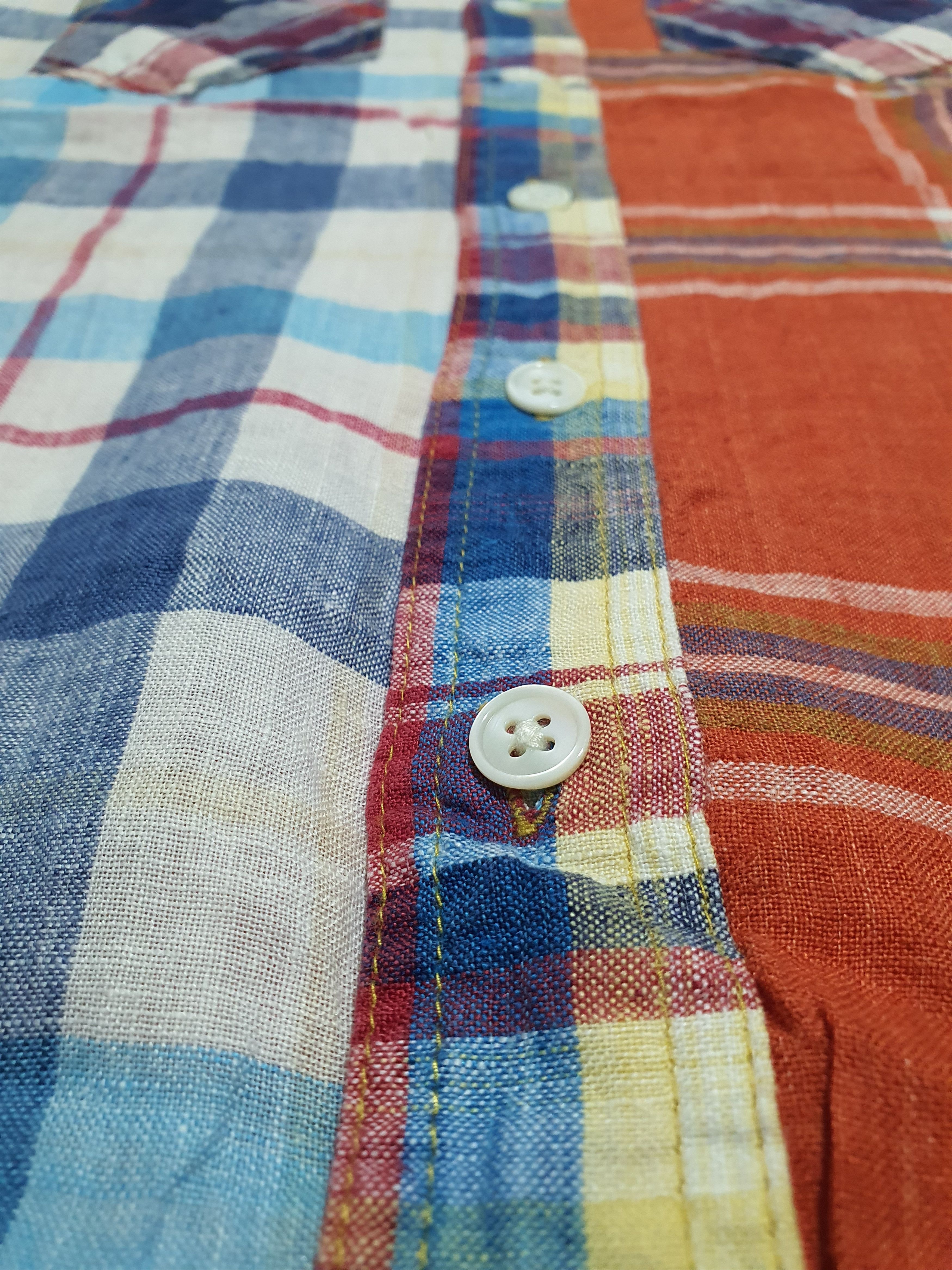 Japanese Brand CUBE SUGAR 19.5”/26” THIN CLOTH CHECKED SHIRT Size US M / EU 48-50 / 2 - 8 Thumbnail