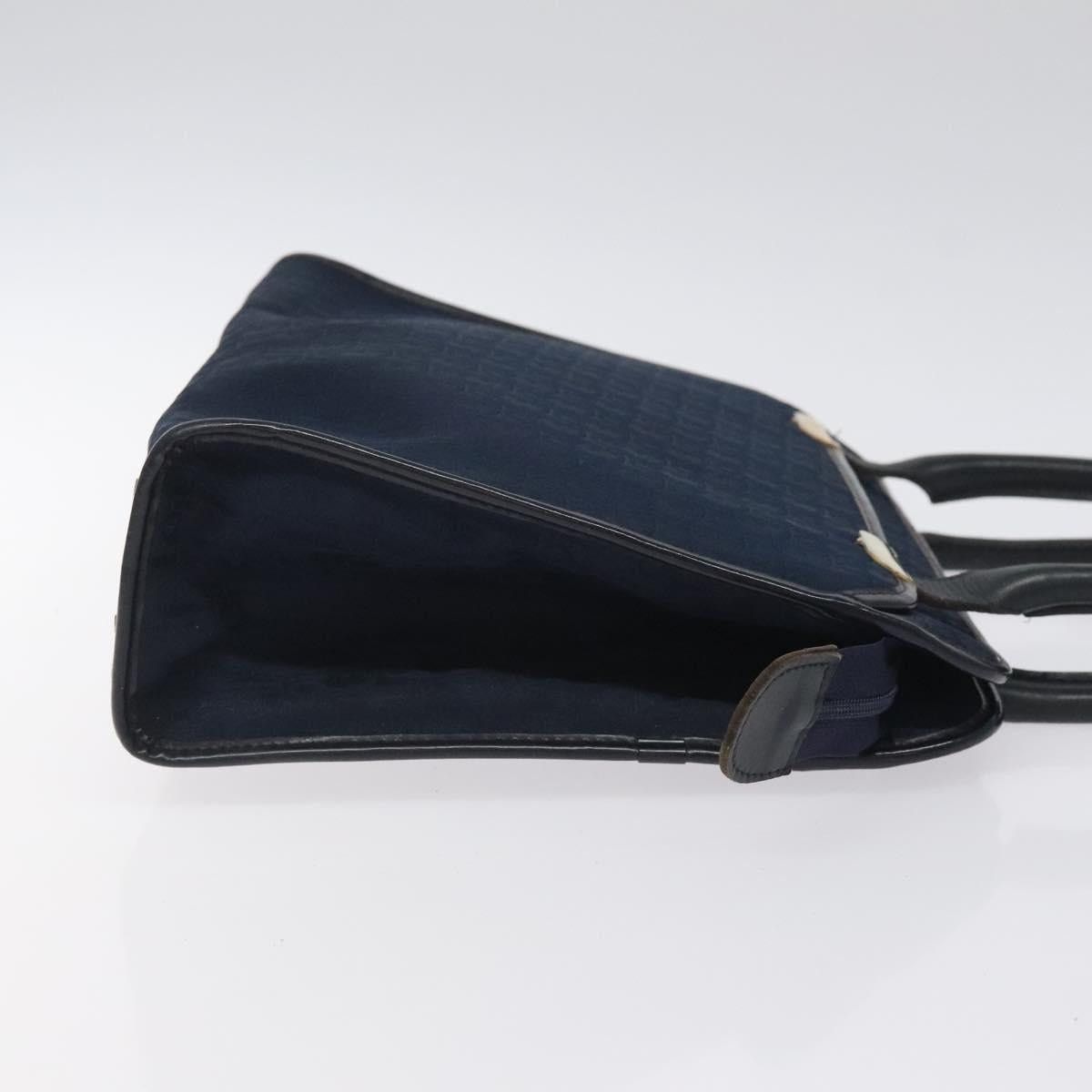 Dior DIOR Trotter Canvas Hand Bag Navy Gold Size ONE SIZE - 4 Thumbnail