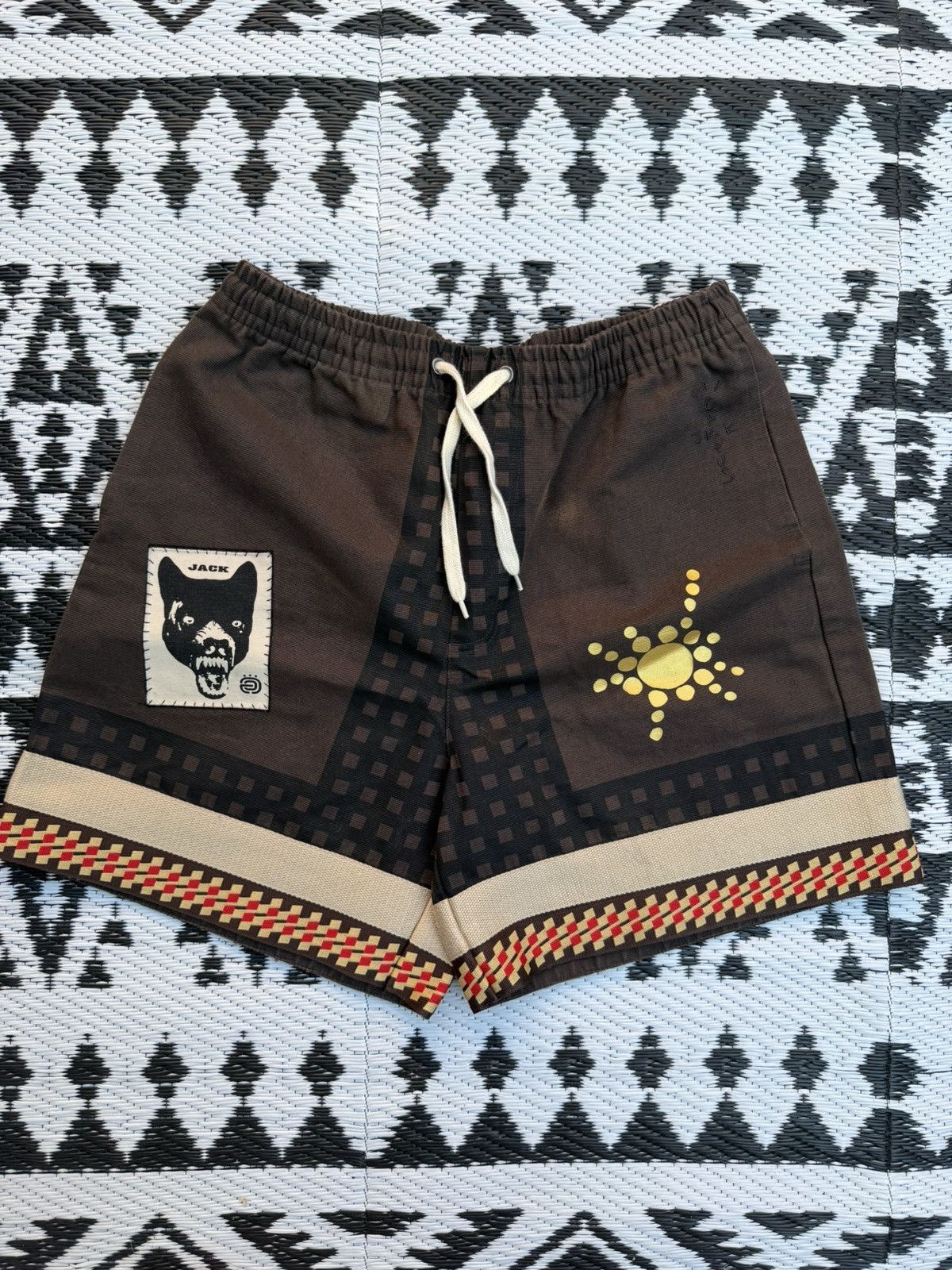 Travis Scott Travis Scott Cactus Jack Wolf shorts Size US 32 / EU 48 - 1 Thumbnail