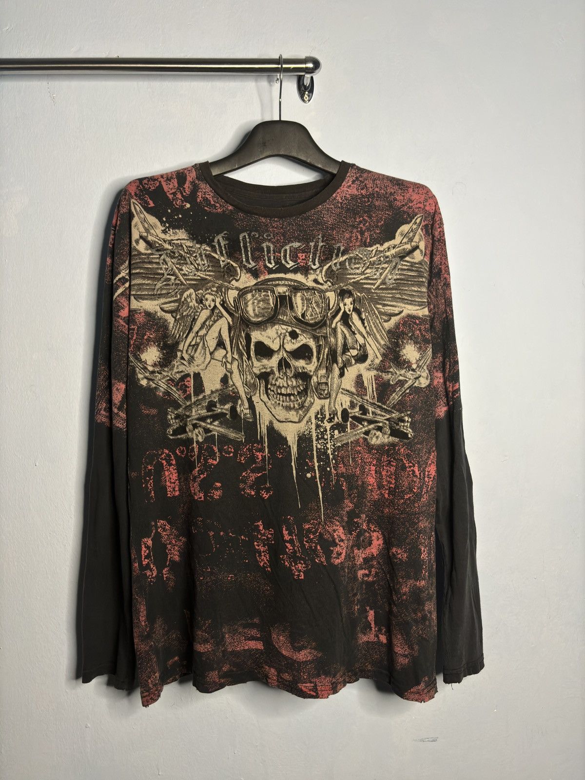 Affliction Affliction Skull Plane Angels Y2k Size US M / EU 48-50 / 2 - 1 Thumbnail