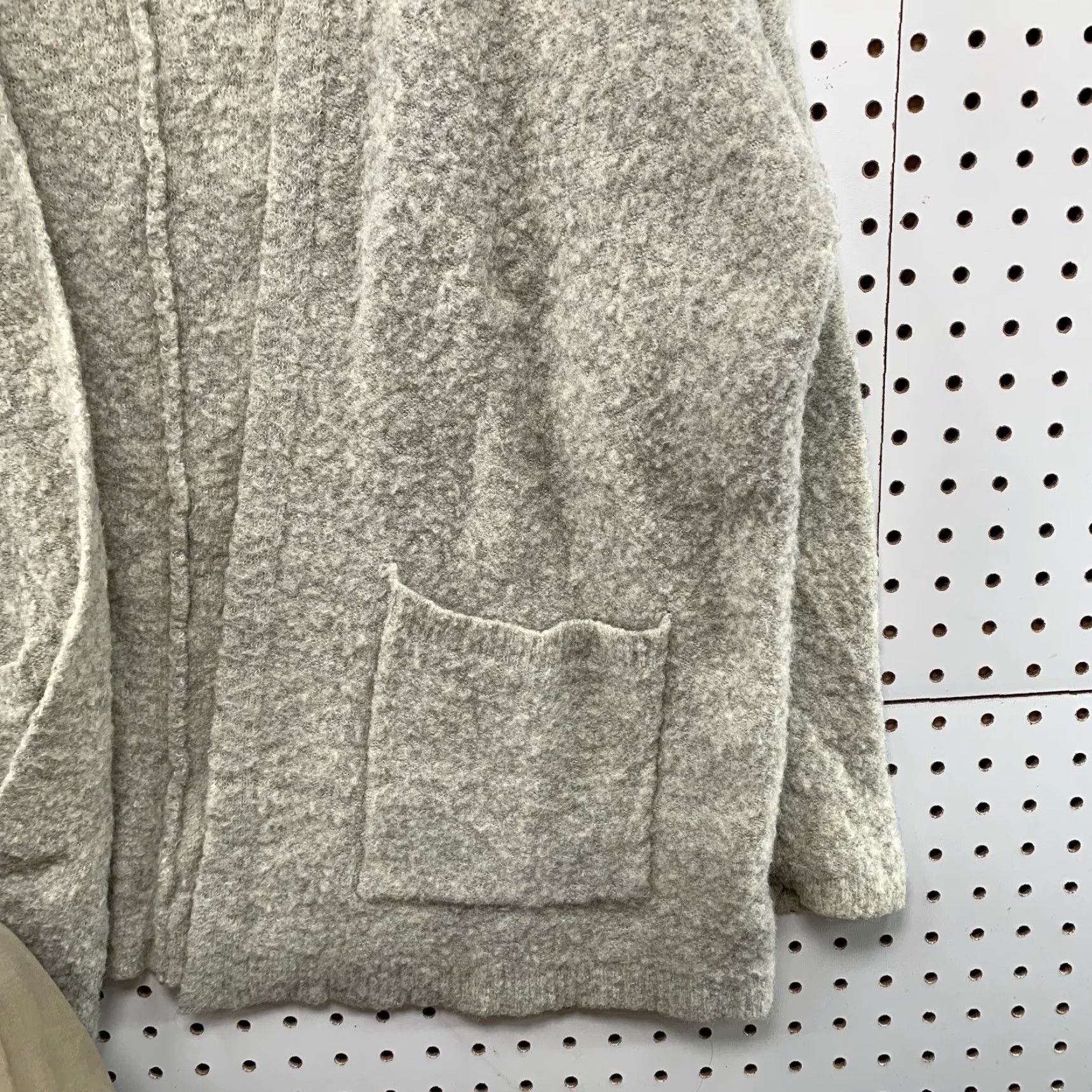 Free People Free People Cardigan Sweater Women's Small Gray Wool Mohair Open Oversize Pockets Knit V-Neck Casual Winter Fall Vintage No Size S / US 4 / IT 40 - 7 Thumbnail