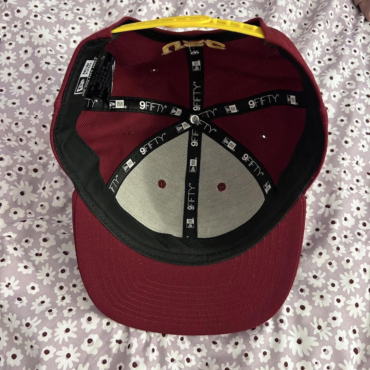 Designer Men's Burgundy and Yellow Hat Size ONE SIZE - 3 Thumbnail