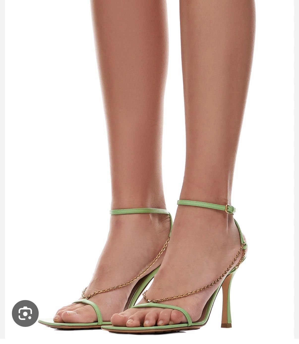 Bottega Veneta Bottega Veneta Stretch Chain Sandal in Pistachio Green Size US 9 / IT 39 - 9 Thumbnail