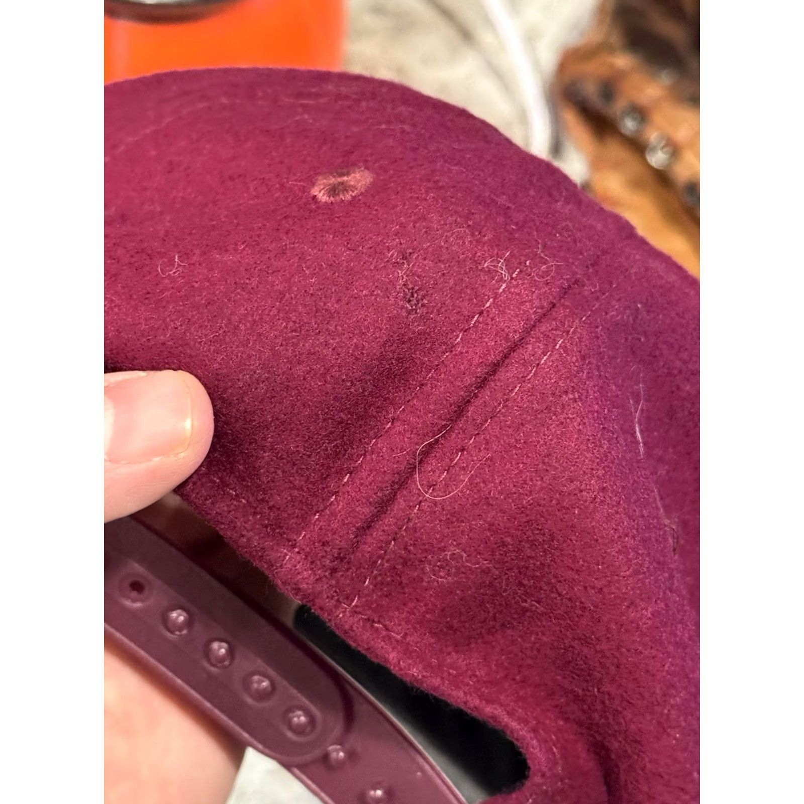 Vintage VINTAGE JAY FBI MOST WANTED 1997 SnapBack Hat Cap Wool Blend Burgundy Gray Rap Men One Size Burgundy Snapback 90s Hip Hop Mens Size ONE SIZE - 7 Thumbnail