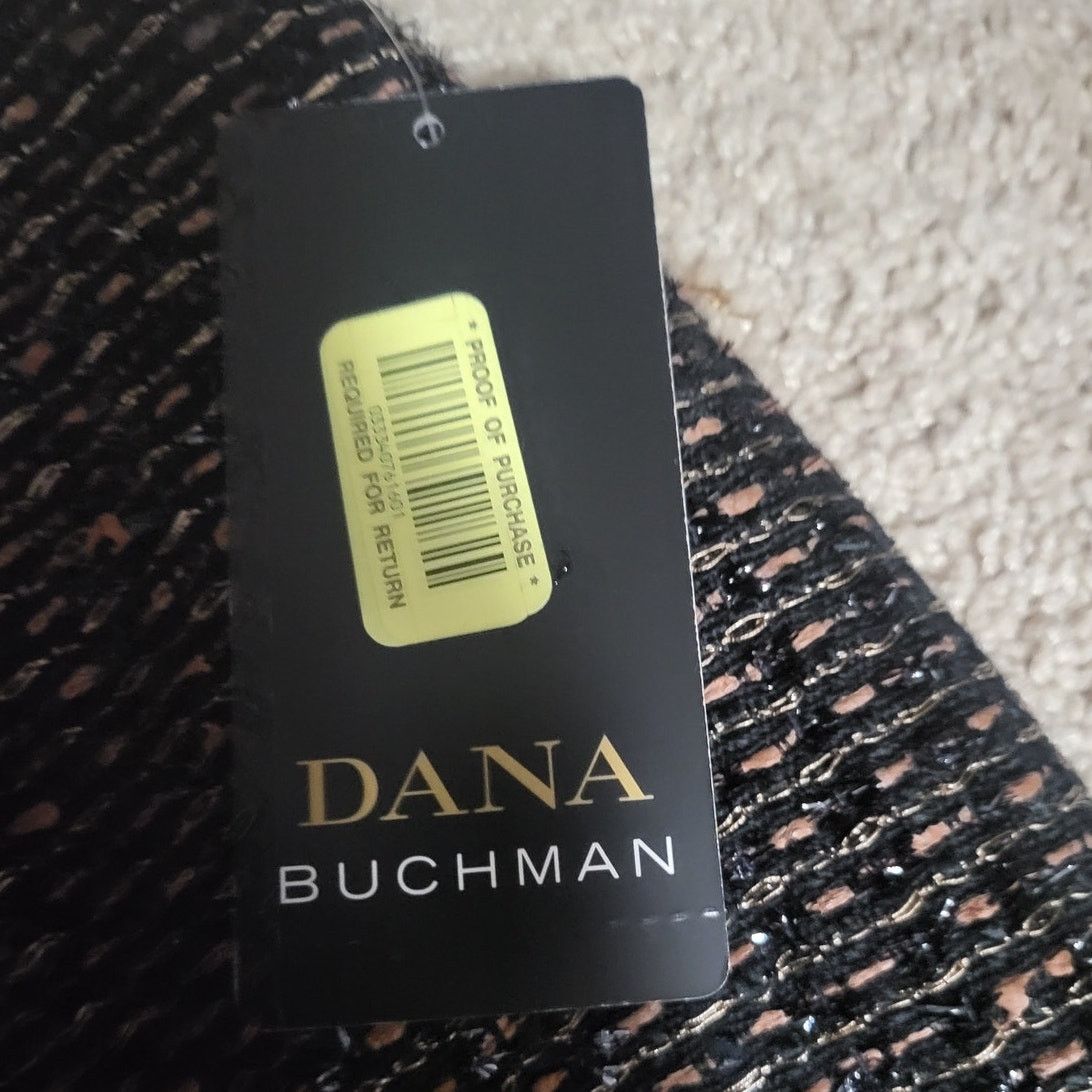 Other Dana Buchman Black/Multi Shimmer Tweed Pencil Skirt -Size 8 Size 30" / US 8 / IT 44 - 4 Thumbnail