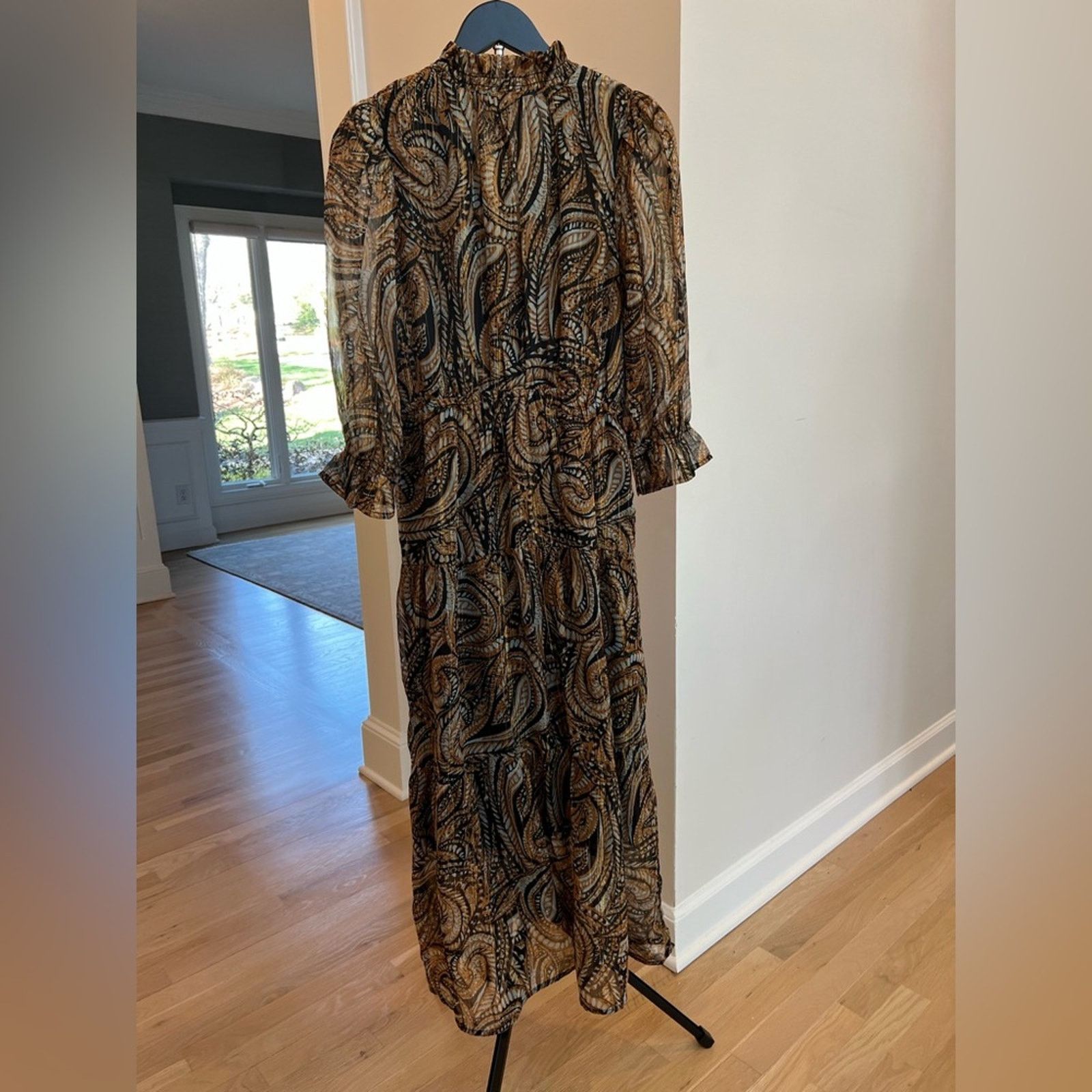 ELAN Elan Maxi Paisley Dress (Sz S) Size S / US 4 / IT 40 - 3 Thumbnail