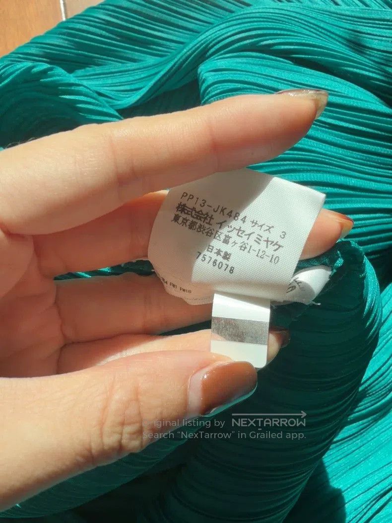 Issey Miyake Issey Miyake Green Star Spring Top Size L / US 10 / IT 46 - 3 Thumbnail