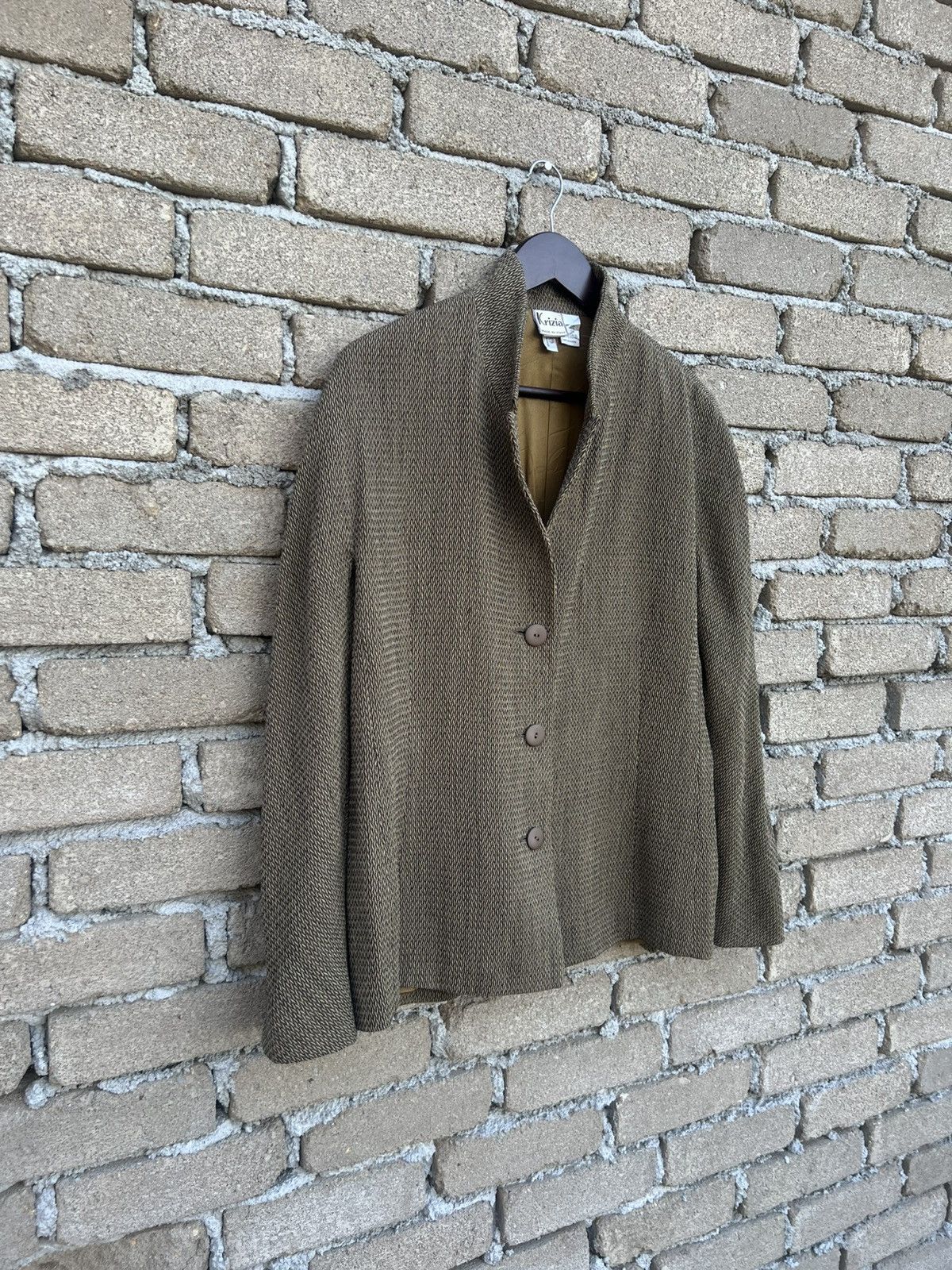 Krizia Krizia Lana Wool Coat Button Up Size XL / US 12-14 / IT 48-50 - 3 Thumbnail