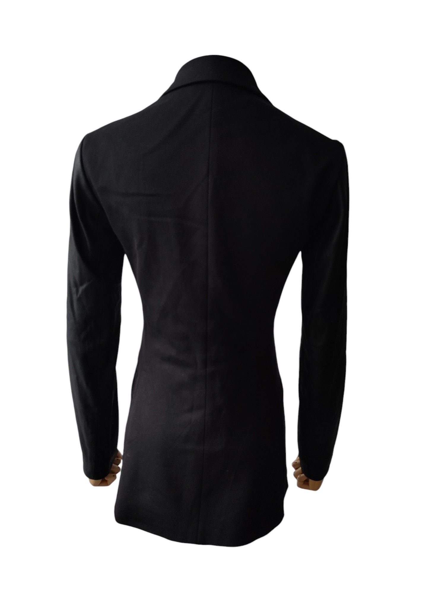 Theory Black Jacket With Goat Leather Sleeves Size XXS / US 00 / IT 34 - 4 Thumbnail
