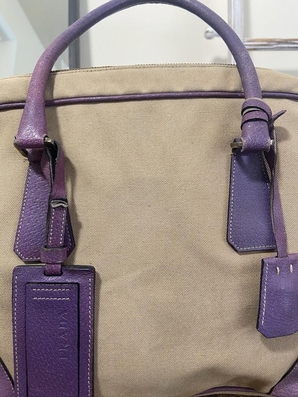 Prada Prada faded purple Cinghiale Canapa hand tote bag Size ONE SIZE - 8 Thumbnail
