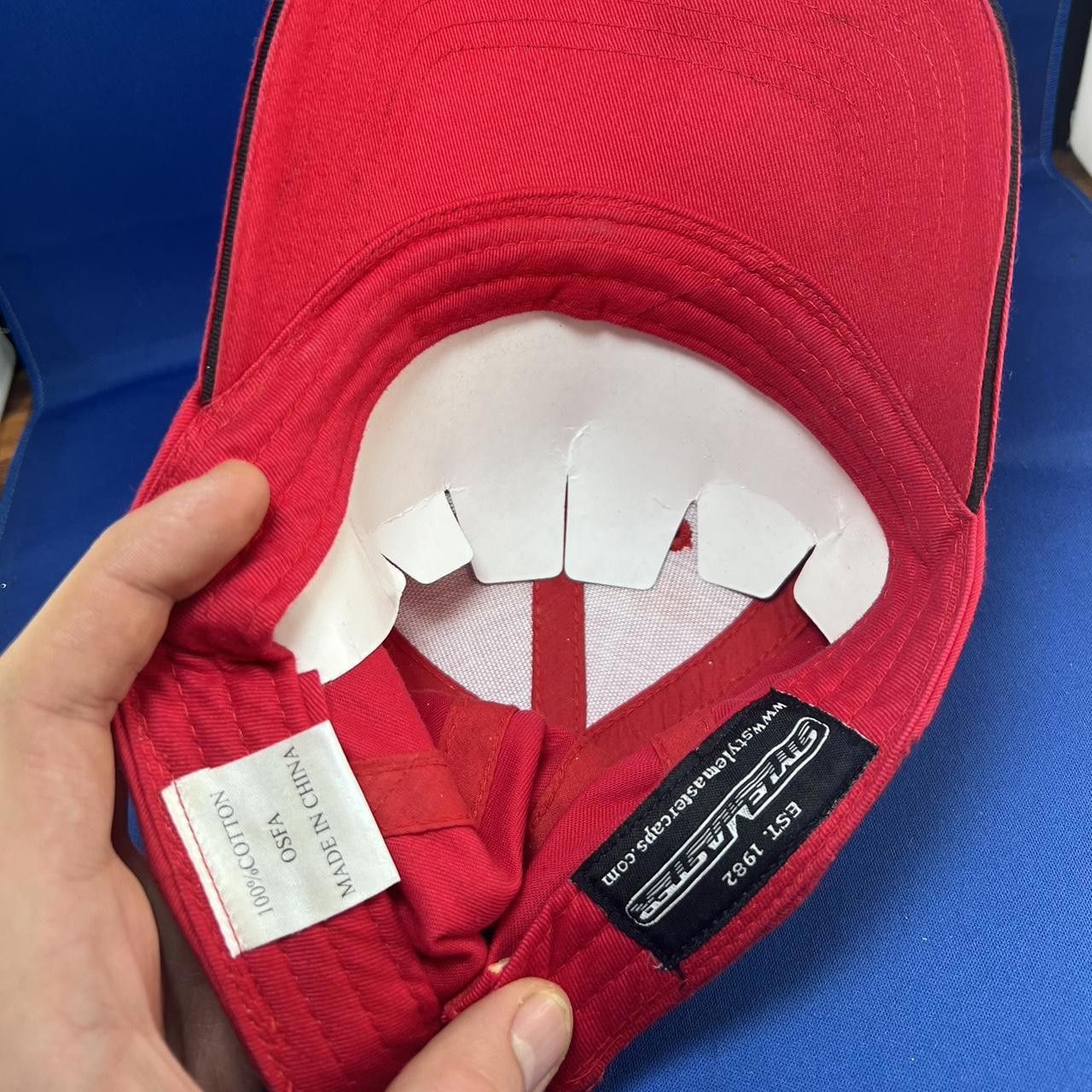 Designer Jim Beam Racing Cap - Vintage Red Hat Size ONE SIZE - 5 Thumbnail