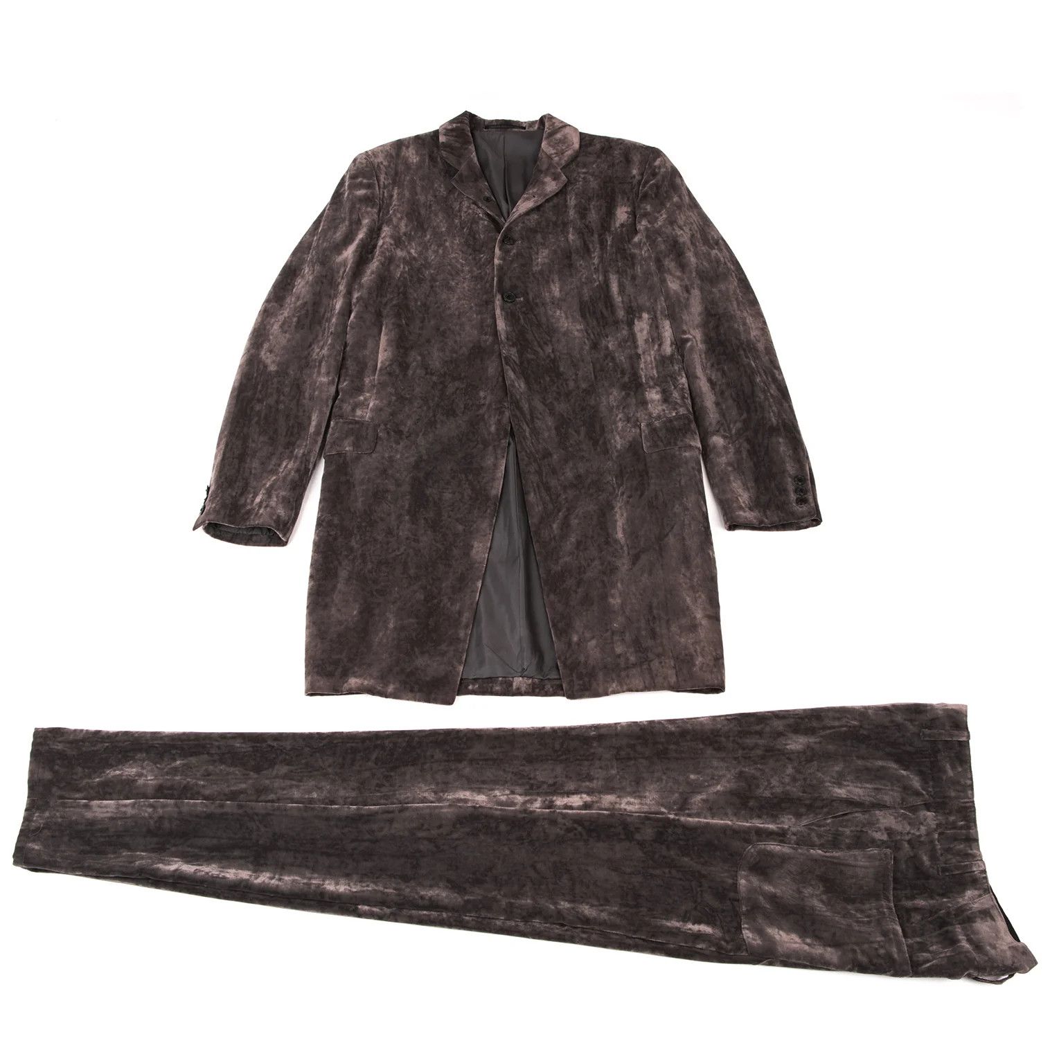 Yohji Yamamoto Yohji Yamamoto Crush Velvet Tapered Pants Size US 30 / EU 46 - 17 Thumbnail