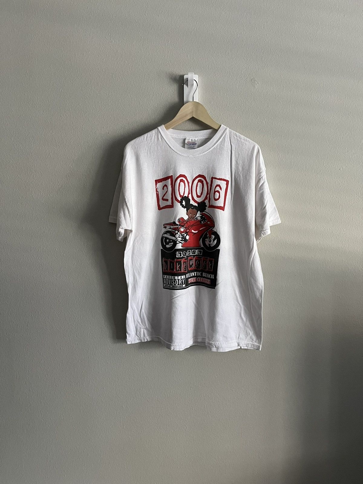 Vintage Vintage 2006 Black Bike Week Tee Size US XL / EU 56 / 4 - 1 Thumbnail