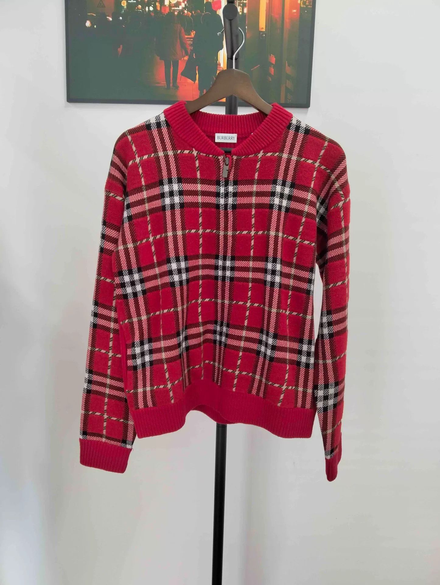 Burberry Burberry Plaid Zip Jacket Sweater Size US XL / EU 56 / 4 - 1 Thumbnail