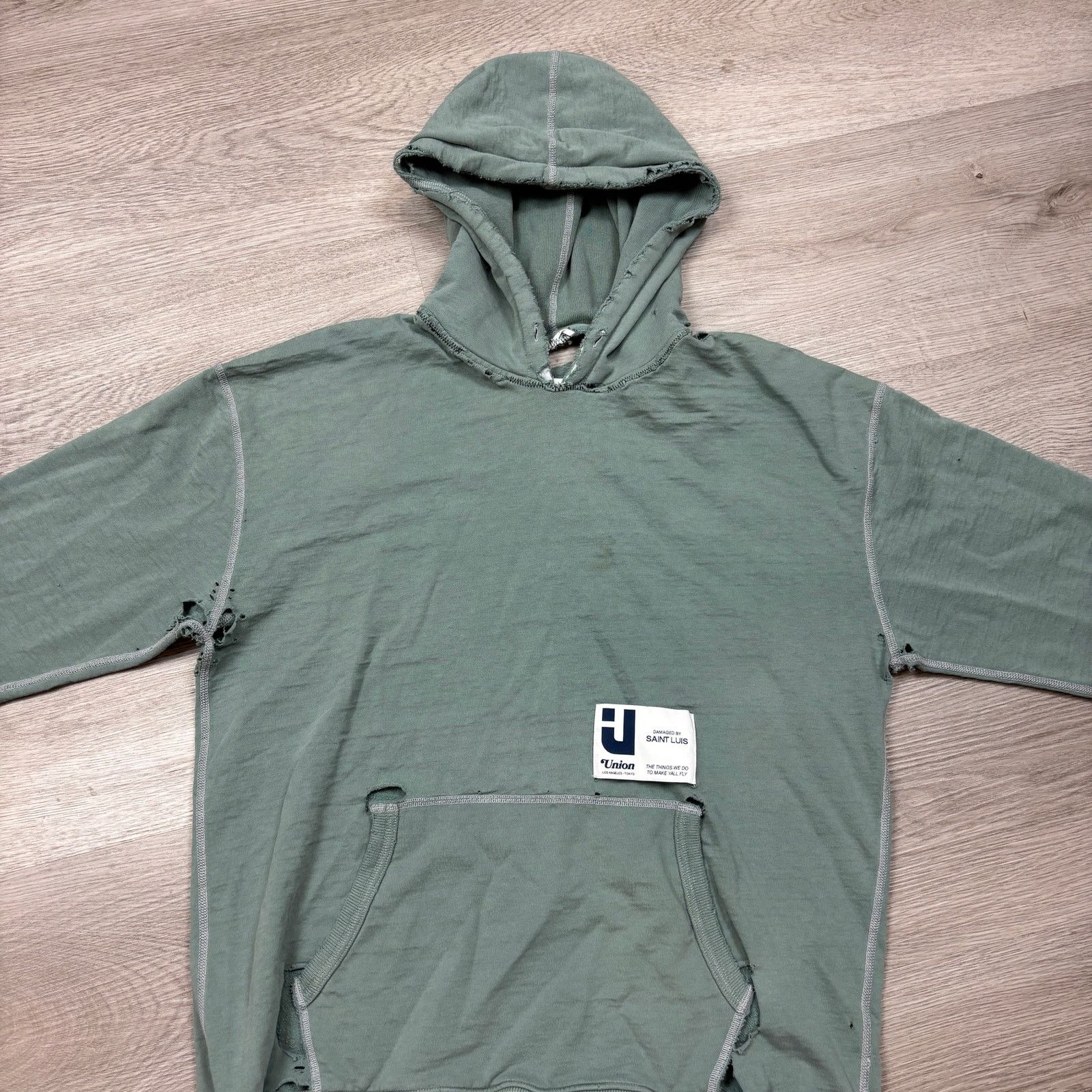 Reigning Champ × Union LA Reigning Champ x Union Saint Luis Distressed Hoodie Men's L Size US L / EU 52-54 / 3 - 2 Thumbnail