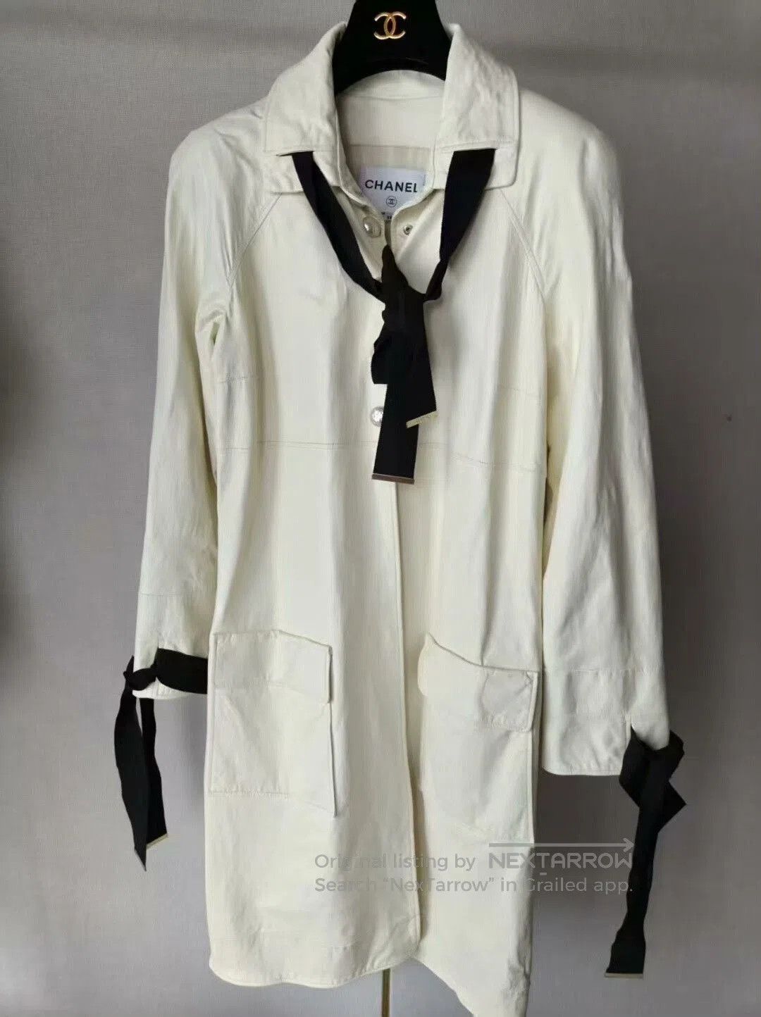 Chanel Chanel Leather Jacket. Size M / US 6-8 / IT 42-44 - 1 Thumbnail