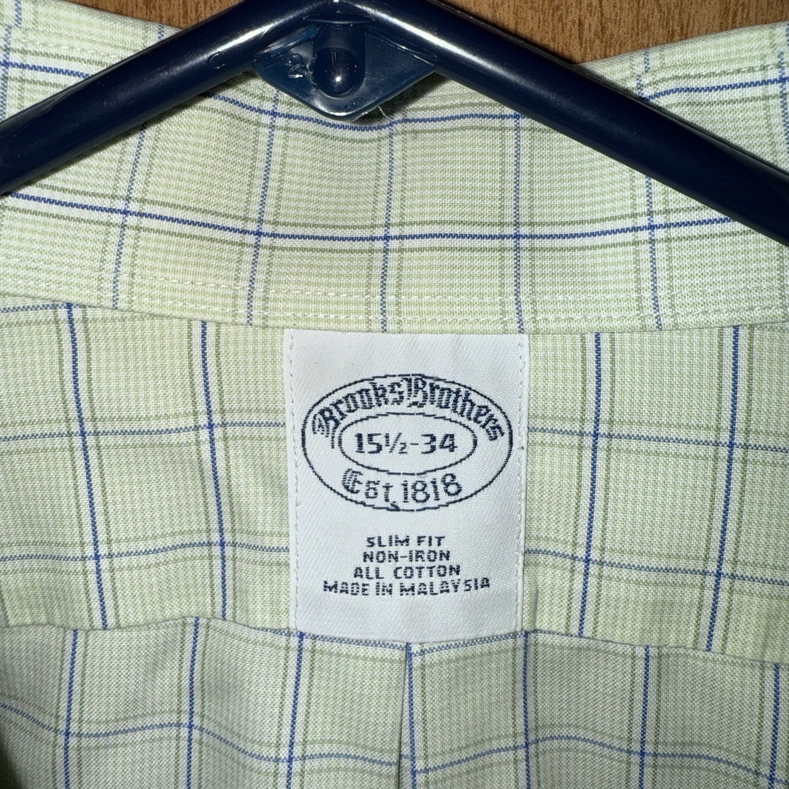 Brooks Brothers Brooks Brothers 15 1/2-34 Men’s Plaid Long Sleeve Slim Size US M / EU 48-50 / 2 - 3 Thumbnail
