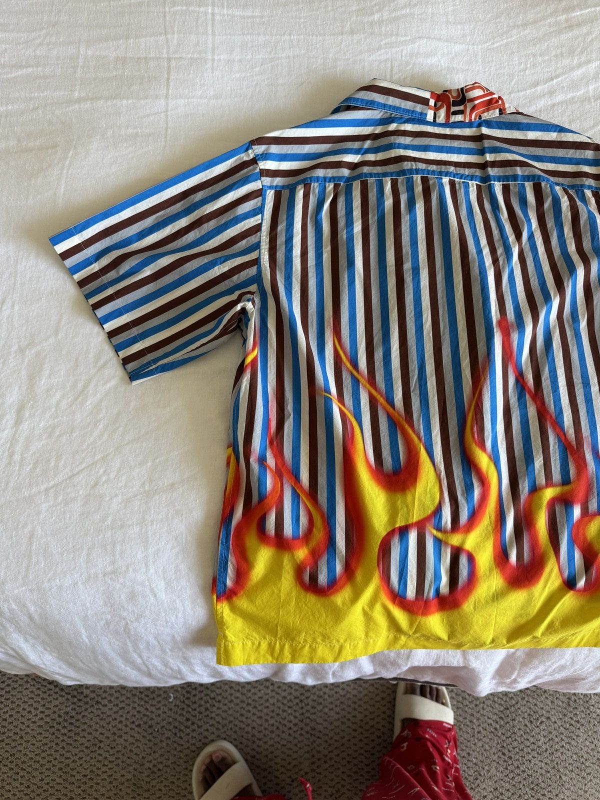 Prada PRADA CUSTOM DOUBLE MATCH BUTTON UP SHIRT Size US M / EU 48-50 / 2 - 7 Thumbnail