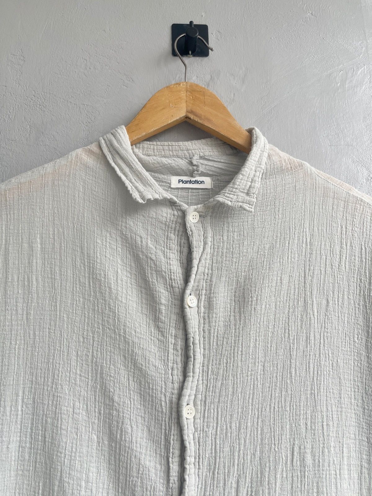 Issey Miyake Plantation Wrinkled Grey Shirt Size US M / EU 48-50 / 2 - 3 Thumbnail