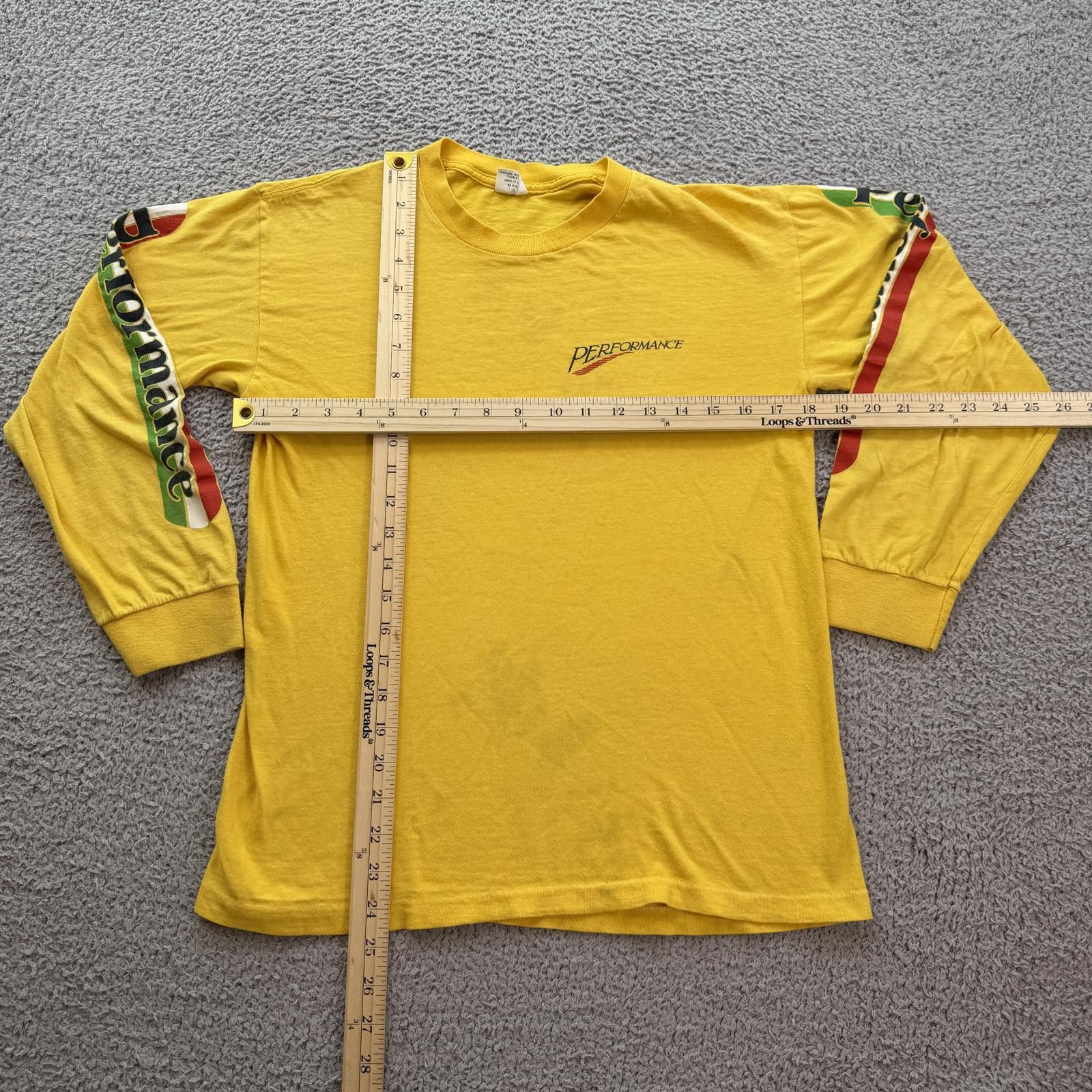 Britt Bolton Vintage Performance Long Sleeve T Shirt Yellow USA Made Size US S / EU 44-46 / 1 - 3 Thumbnail