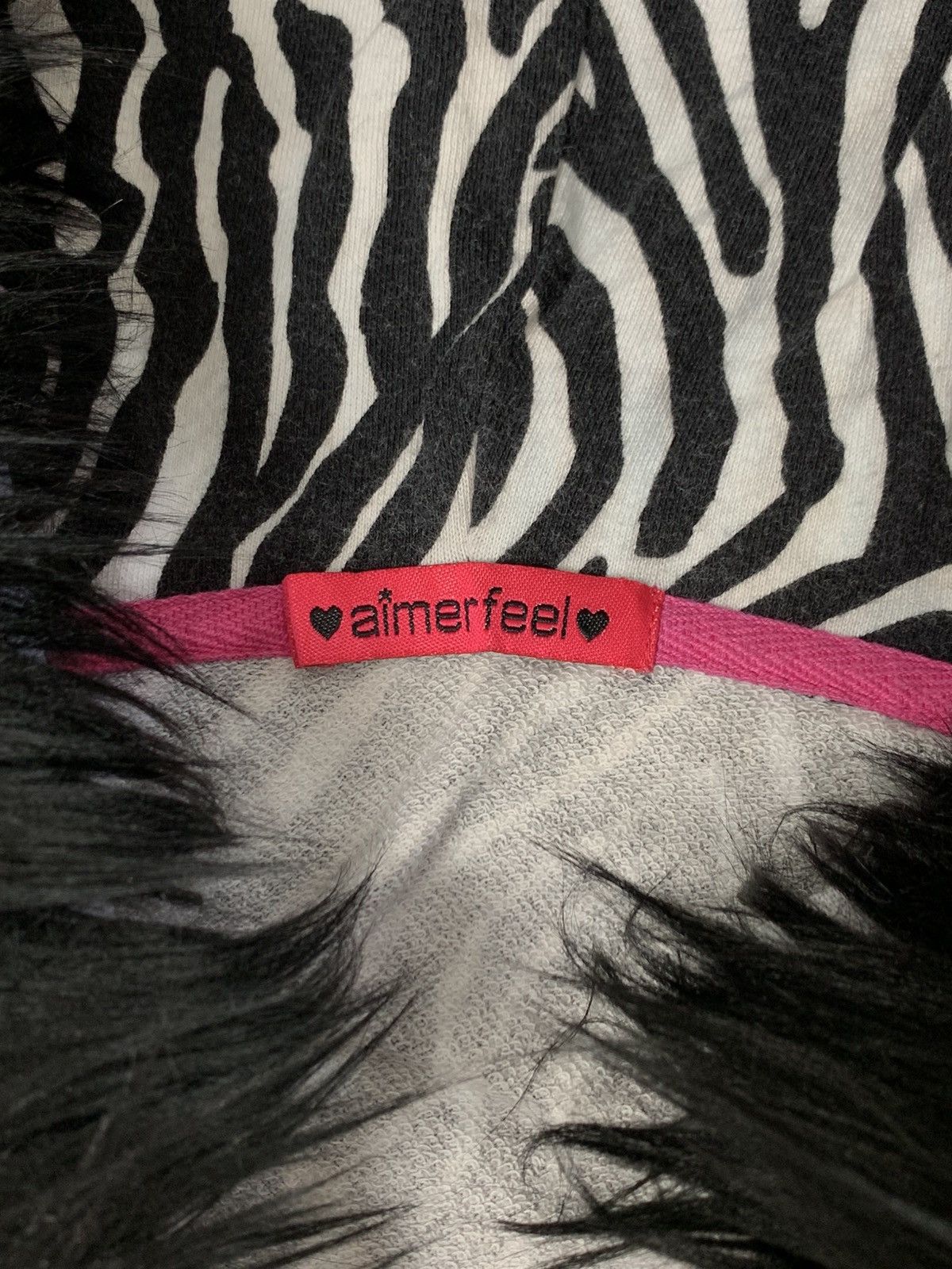 Hysteric Glamour Fur hoodie zebra y2k aimerfeel punk grunge Size US S / EU 44-46 / 1 - 5 Thumbnail