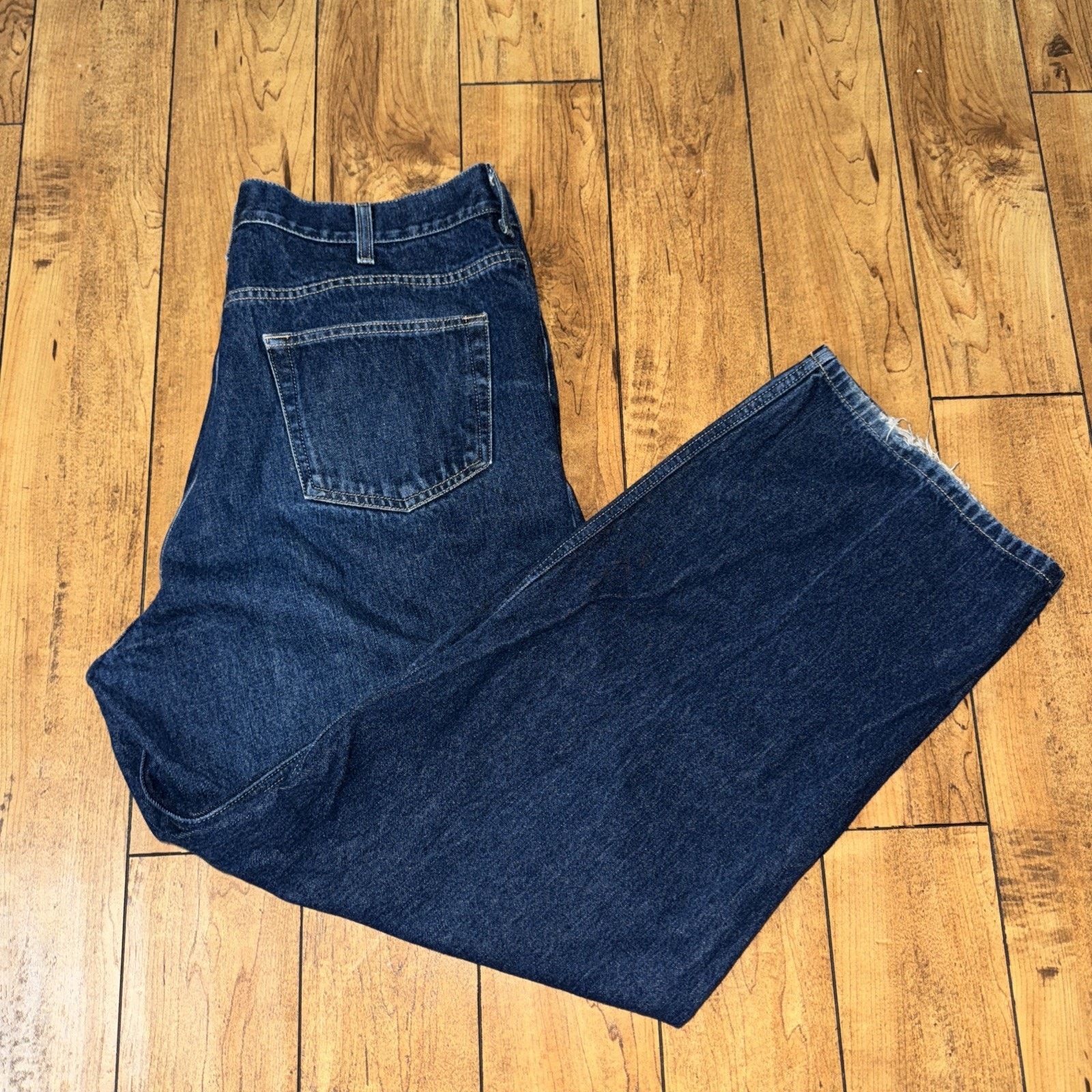 Old Navy × Vintage Old Navy Blue Jeans 38x32 Made In Mexico Wide Leg Baggy Fit Size US 38 / EU 54 - 1 Thumbnail