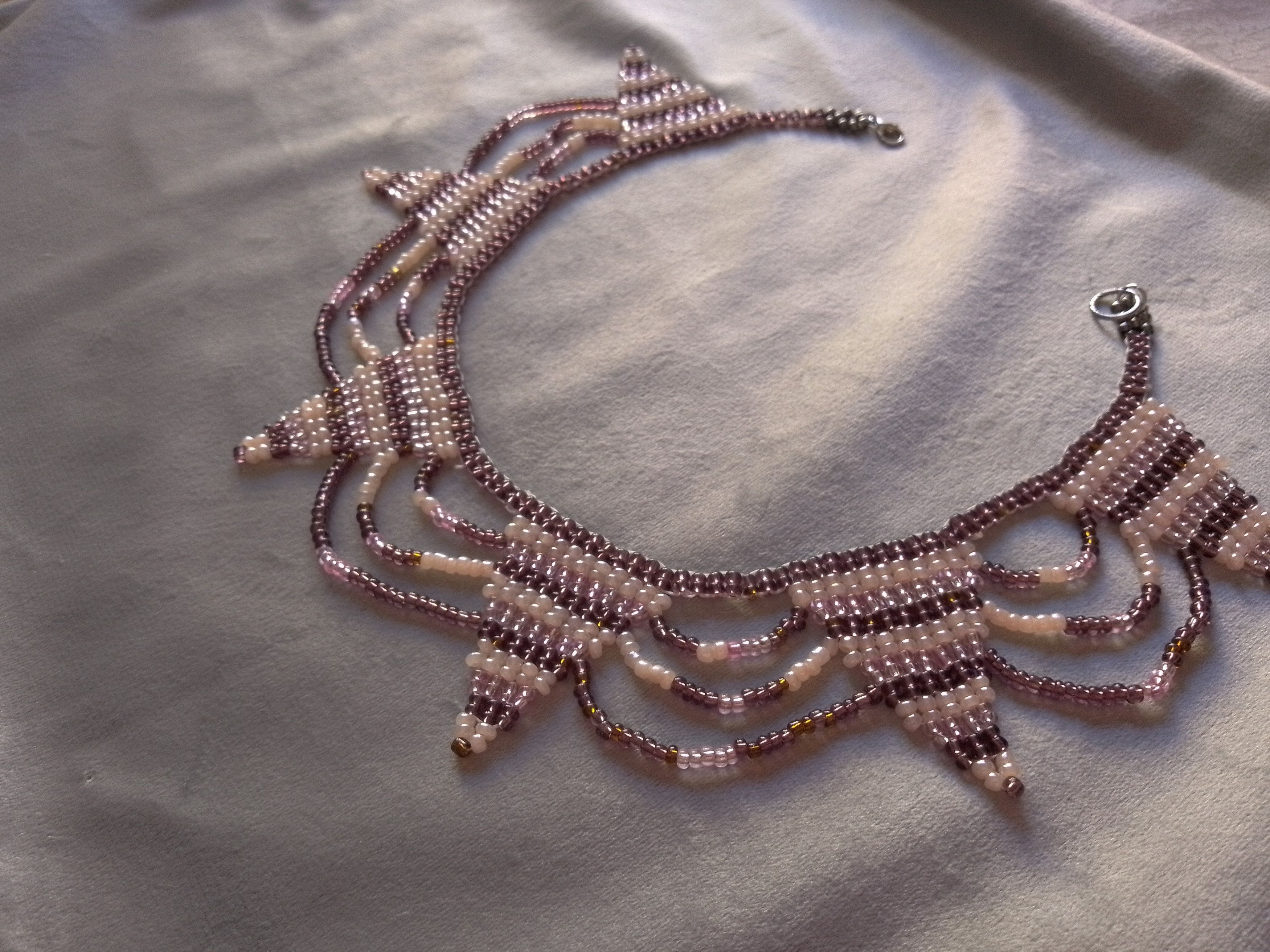 Handmade Necklace Beaded Ethnic Style Embroidered Size ONE SIZE - 1 Thumbnail