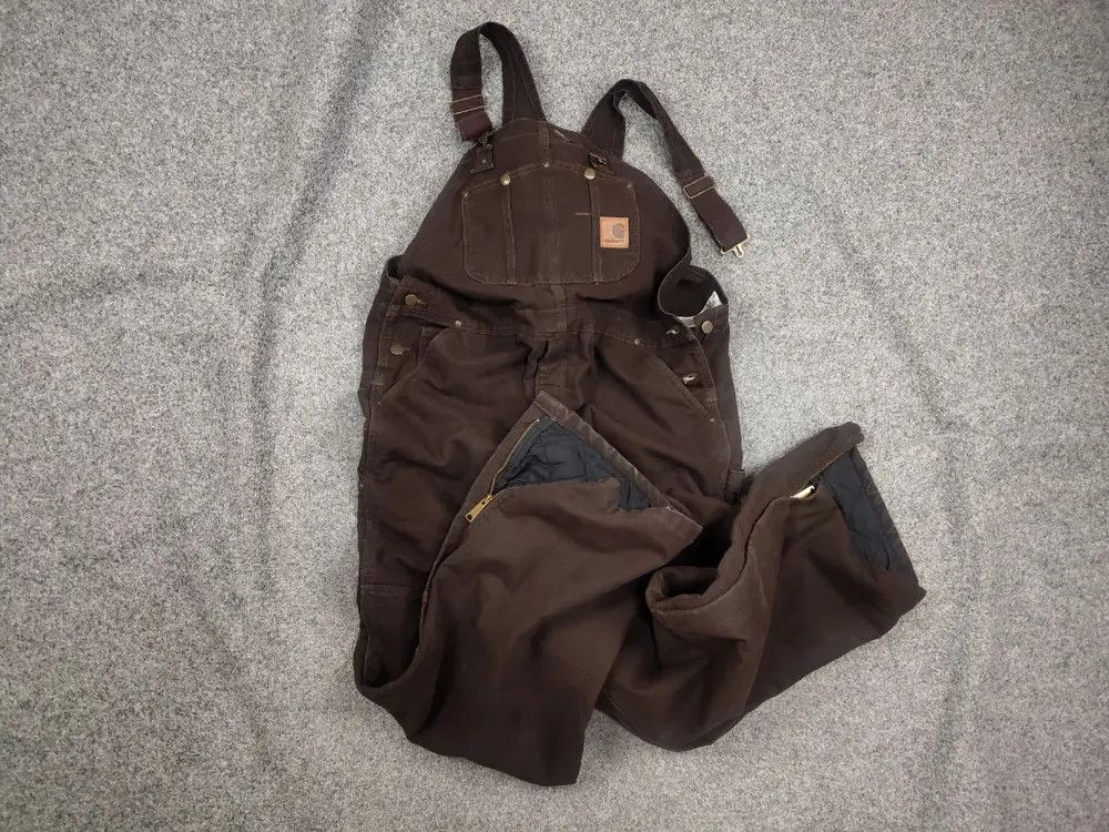 Carhartt Vintage Carhartt Baggy double knee Work canvas overalls USA Size US 36 / EU 52 - 1 Thumbnail