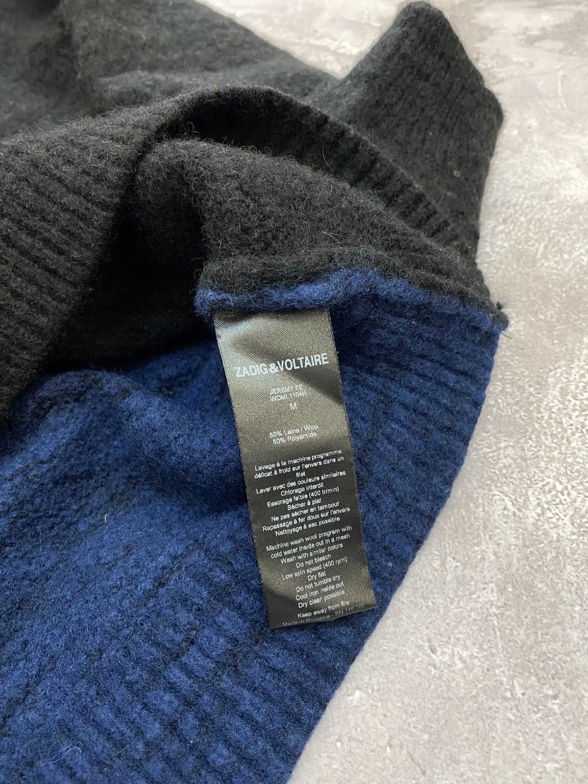 Zadig & Voltaire Zadig & Voltaire Double Colored Wool Sweater Avant Garde Size US M / EU 48-50 / 2 - 8 Thumbnail