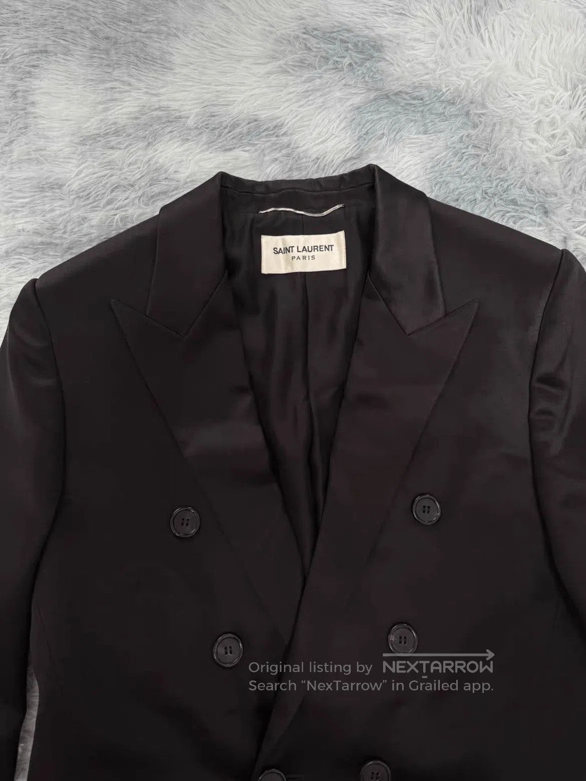 Saint Laurent Paris Sz 48 Saint Laurent Paris Silk Blazer Jacket. Size US M / EU 48-50 / 2 - 4 Thumbnail