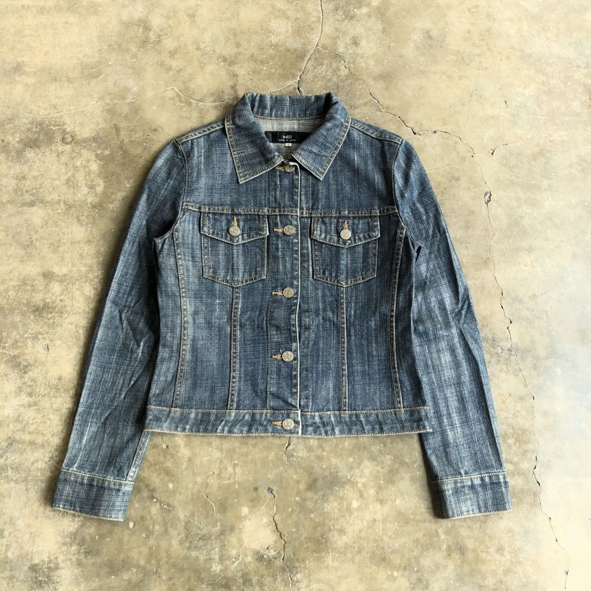 Yohji Yamamoto 🇯🇵 Vintage Ined Japan by Yohji Yamamoto Cropped Denim Jacket Size US XS / EU 42 / 0 - 1 Thumbnail