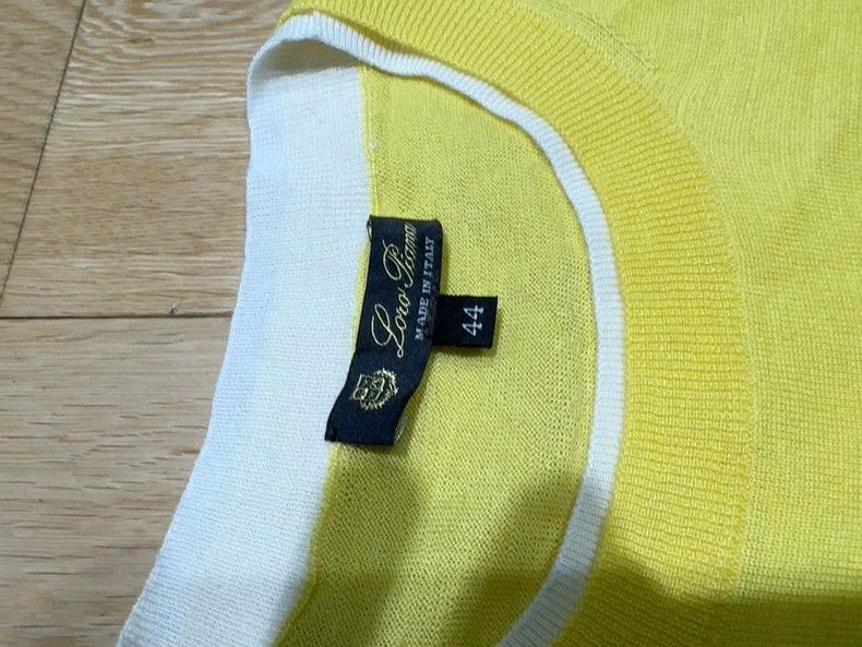 Loro Piana LORO PIANA Light yellow knit half sleeve Size M / US 6-8 / IT 42-44 - 2 Thumbnail