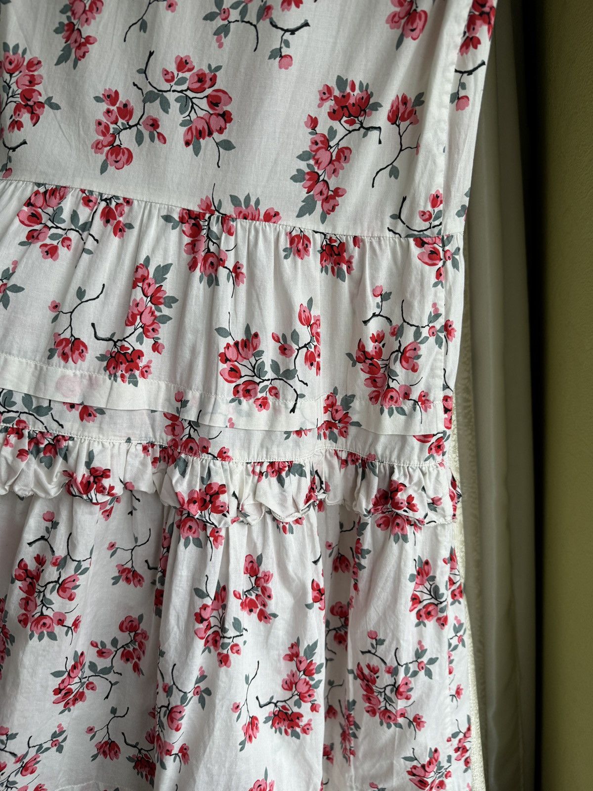 RED Valentino RED Valentino Cotton Floral Dress Cherry Blossoms Print Size S / US 4 / IT 40 - 13 Thumbnail