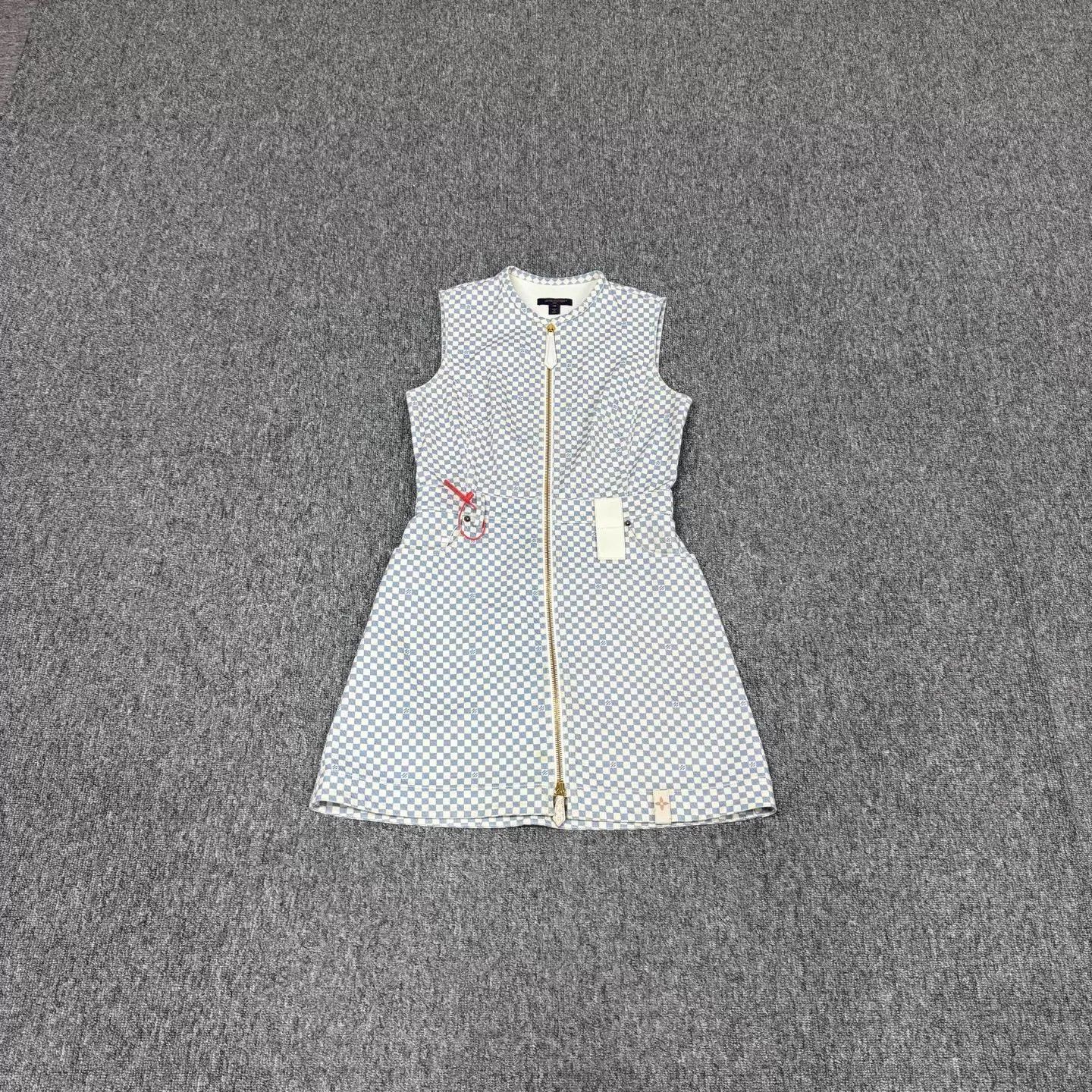 Louis Vuitton LV Damier Sleeveless Dress Size 38 99 New Size S / US 4 / IT 40 - 1 Thumbnail