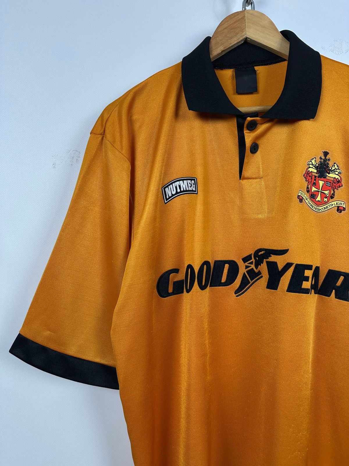 Nutmeg 1994/95 Nutmeg Wolverhampton Wanderers Vintage Soccer Jersey Size US XL / EU 56 / 4 - 3 Thumbnail