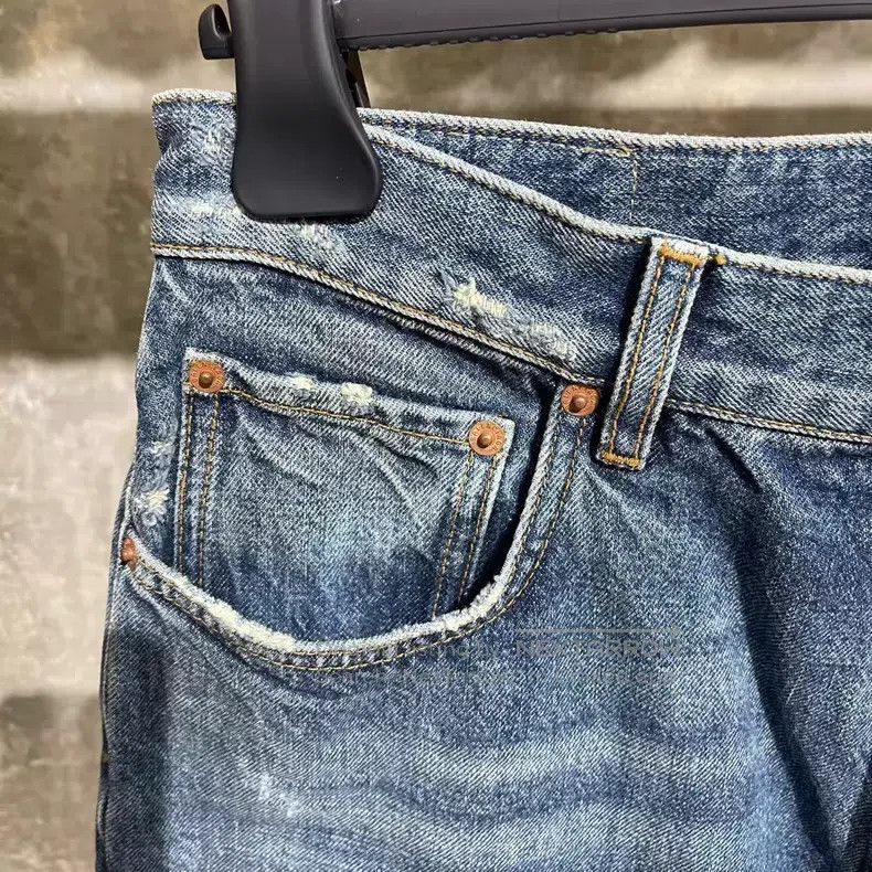 Balenciaga Balenciaga size S Slash Washed Denim Pants Size US 27 - 6 Thumbnail