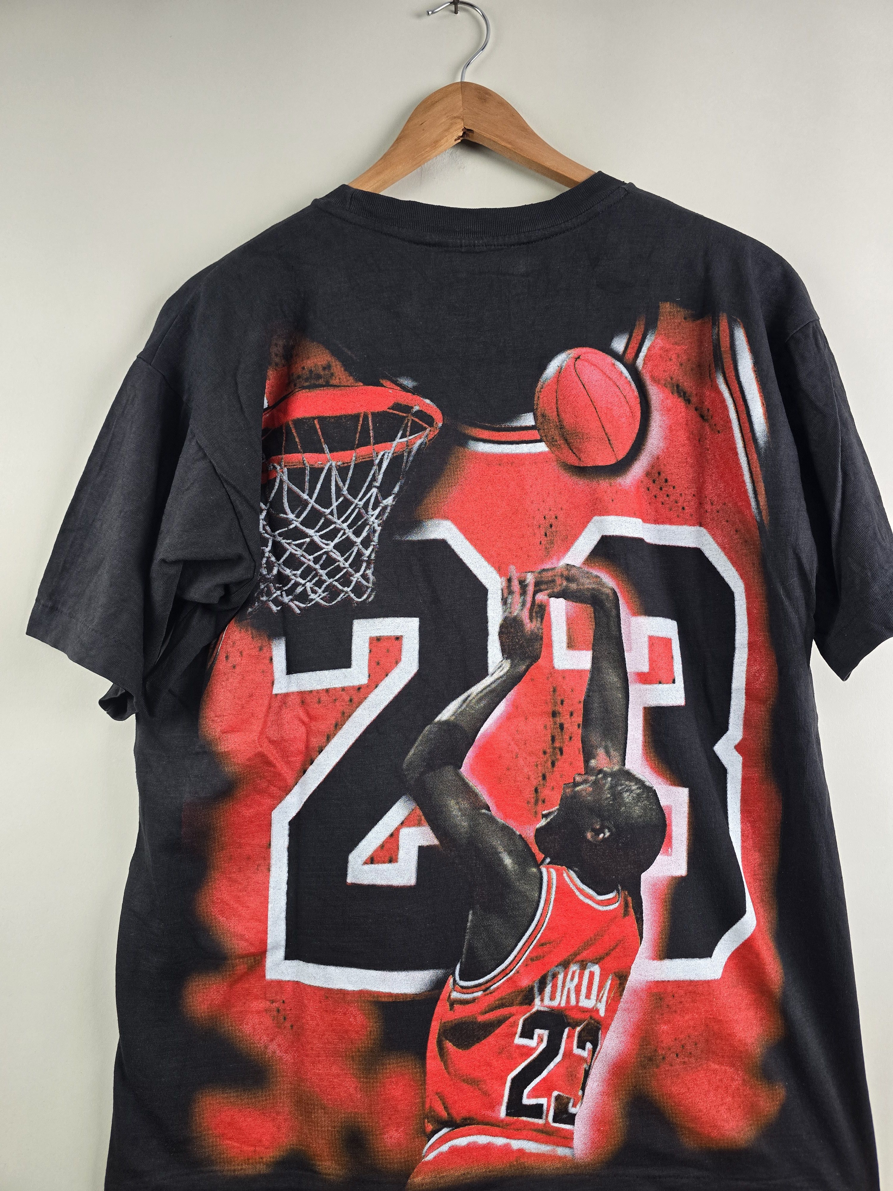 NBA × Vintage 90s Michael Jordan NBA Rap Tee XL 22" 27.5" Size US XL / EU 56 / 4 - 6 Thumbnail