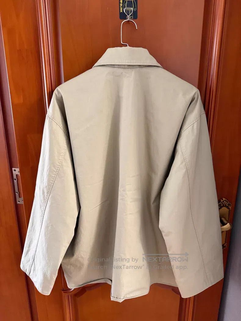 Balenciaga Balenciaga Khaki Color Embroidered Logo Collar Workwear Co Size US XS / EU 42 / 0 - 2 Thumbnail